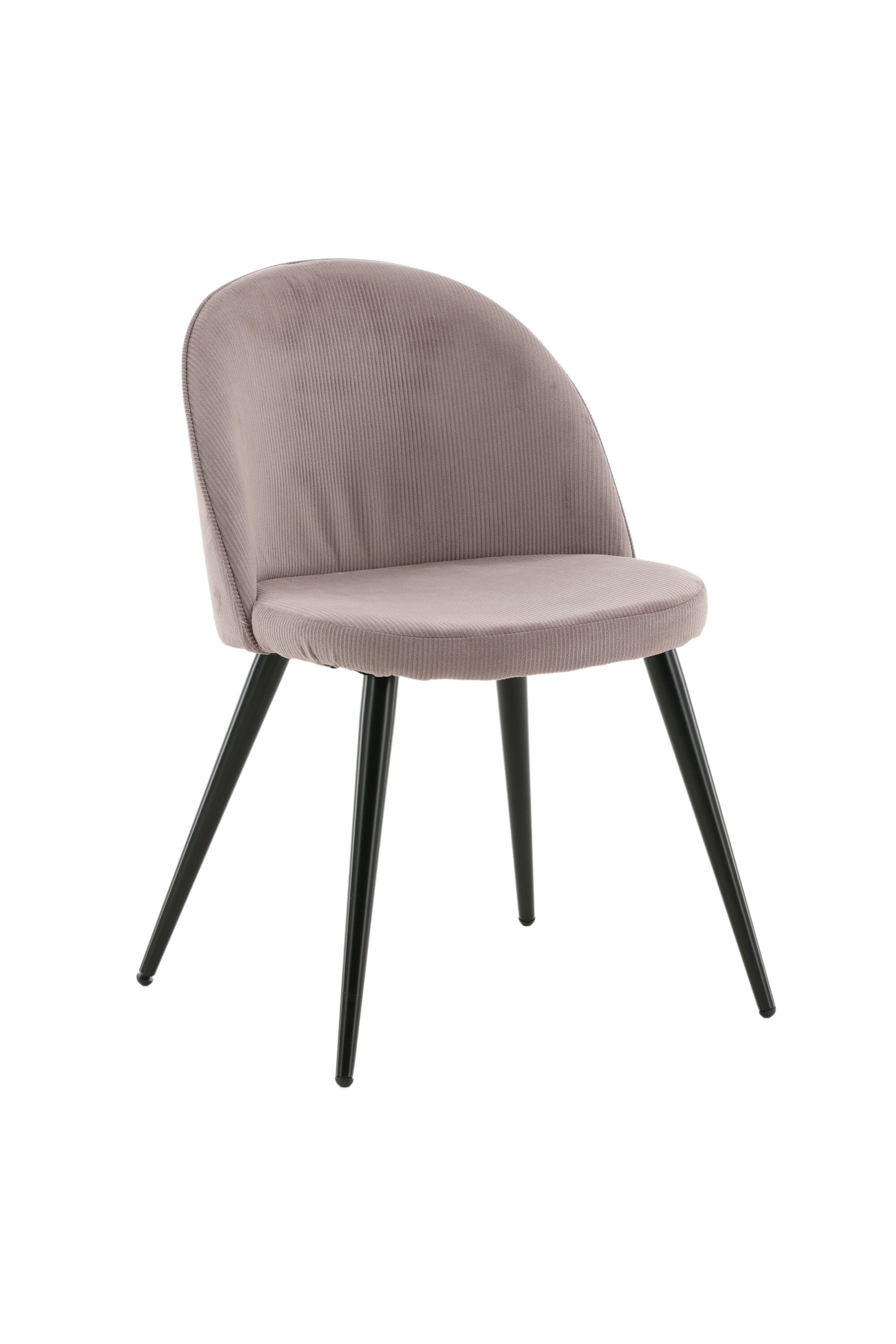 Velvet Matstol Manchester Stuhl in Altrosa / Schwarz präsentiert im Onlineshop von KAQTU Design AG. Schalenstuhl ist von Venture Home