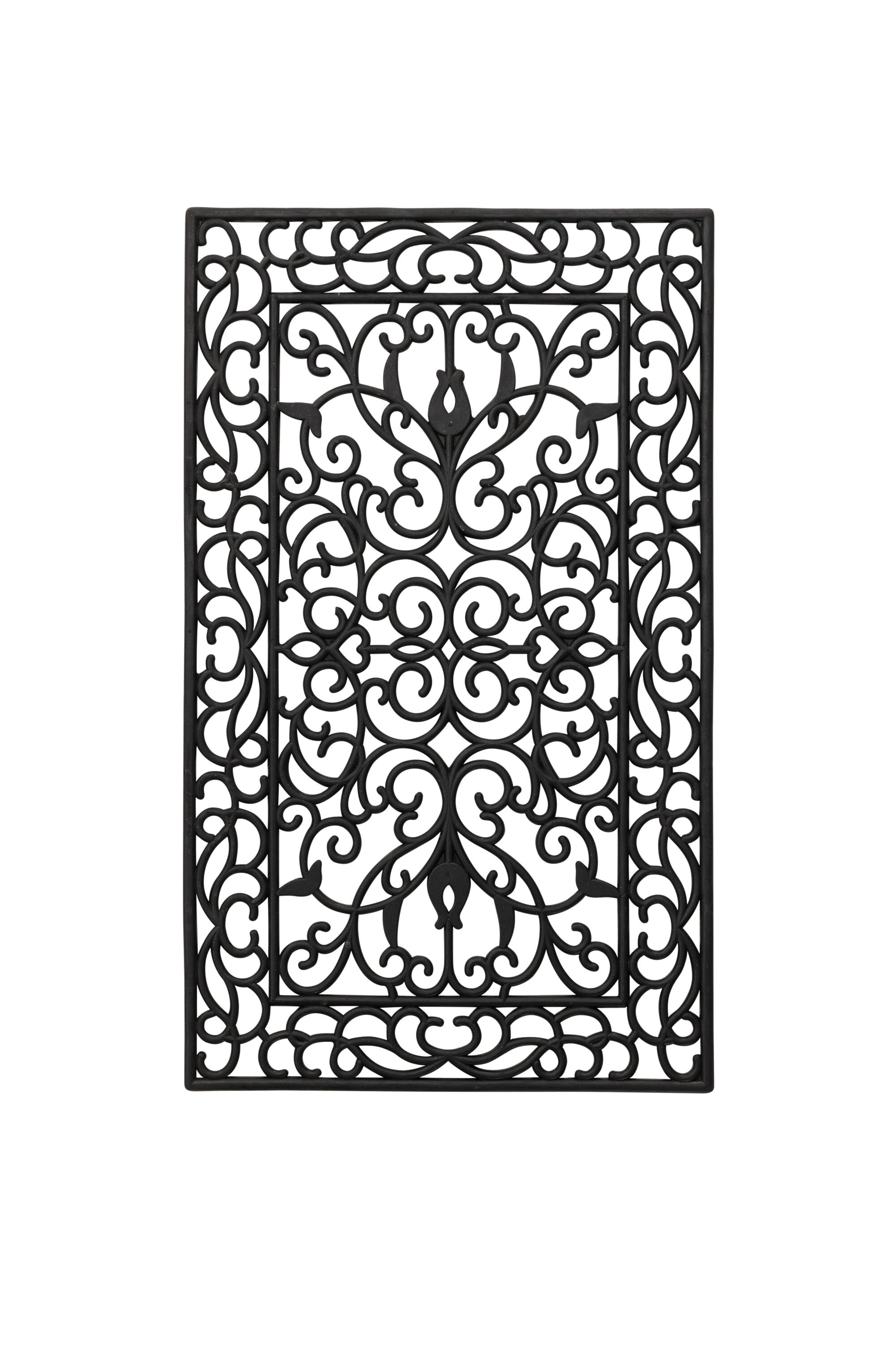 Matten Teppich in Schwarz präsentiert im Onlineshop von KAQTU Design AG. Türmatte ist von Venture Home