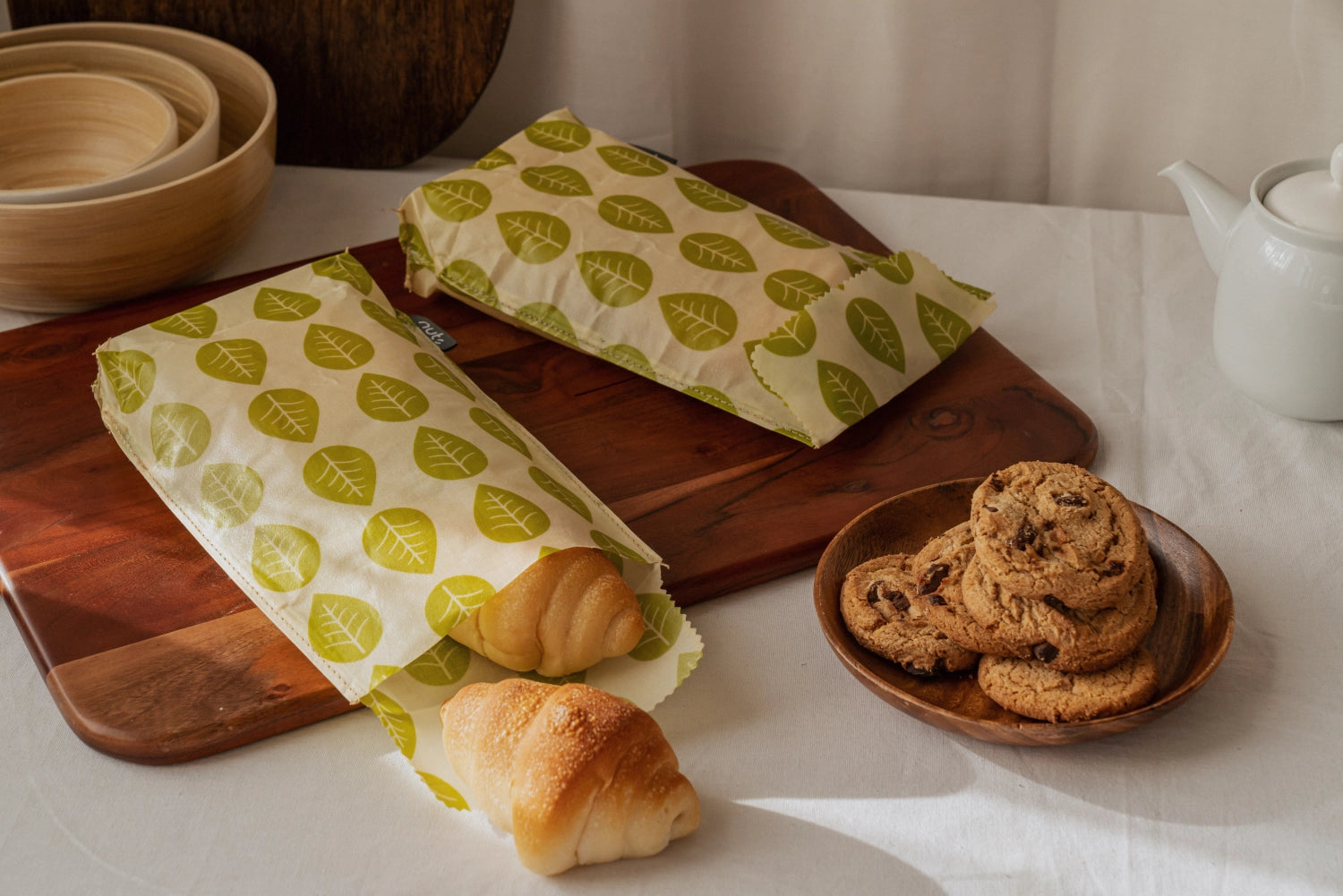 Entdecken Sie die nachhaltigen Pflanzenwachs Sandwichbeutel 18x26cm von Nuts Innovations. Perfekt für die Aufbewahrung von Lebensmitteln, biologisch abbaubar und umweltfreundlich!