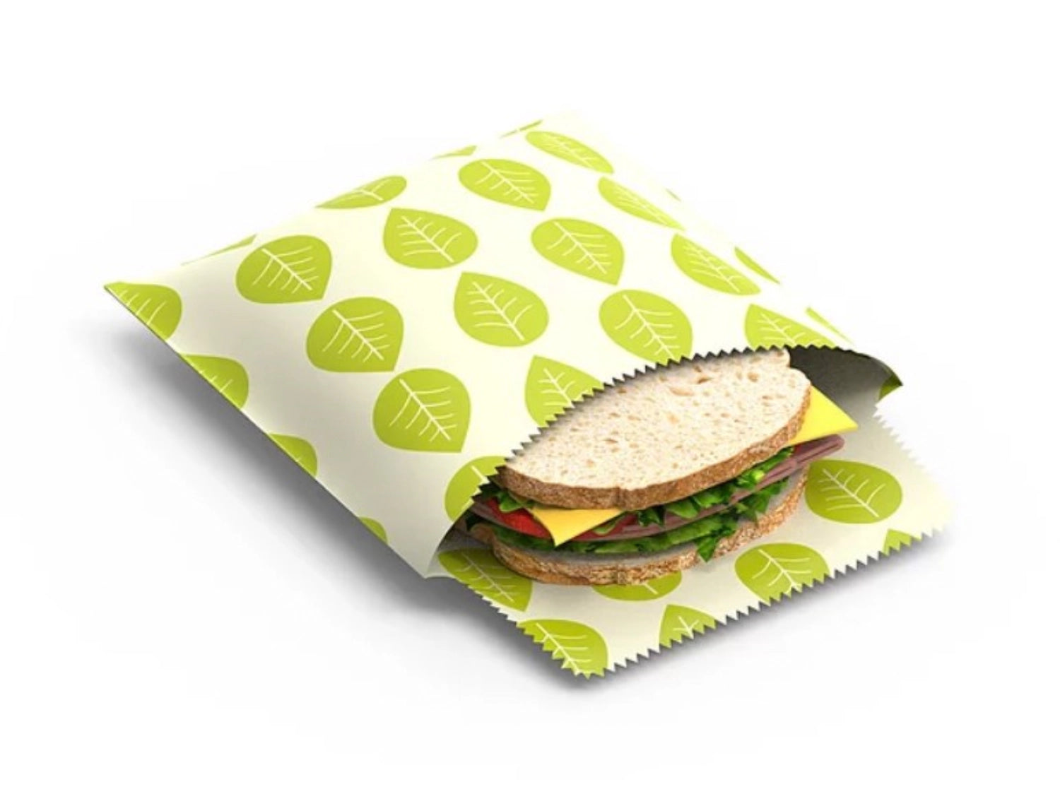 Entdecken Sie das 2er Set Pflanzenwachs Sandwich & Snack Bags von Nuts Innovations. Wiederverwendbar, biologisch abbaubar und ideal für Brot, Obst und Gemüse.