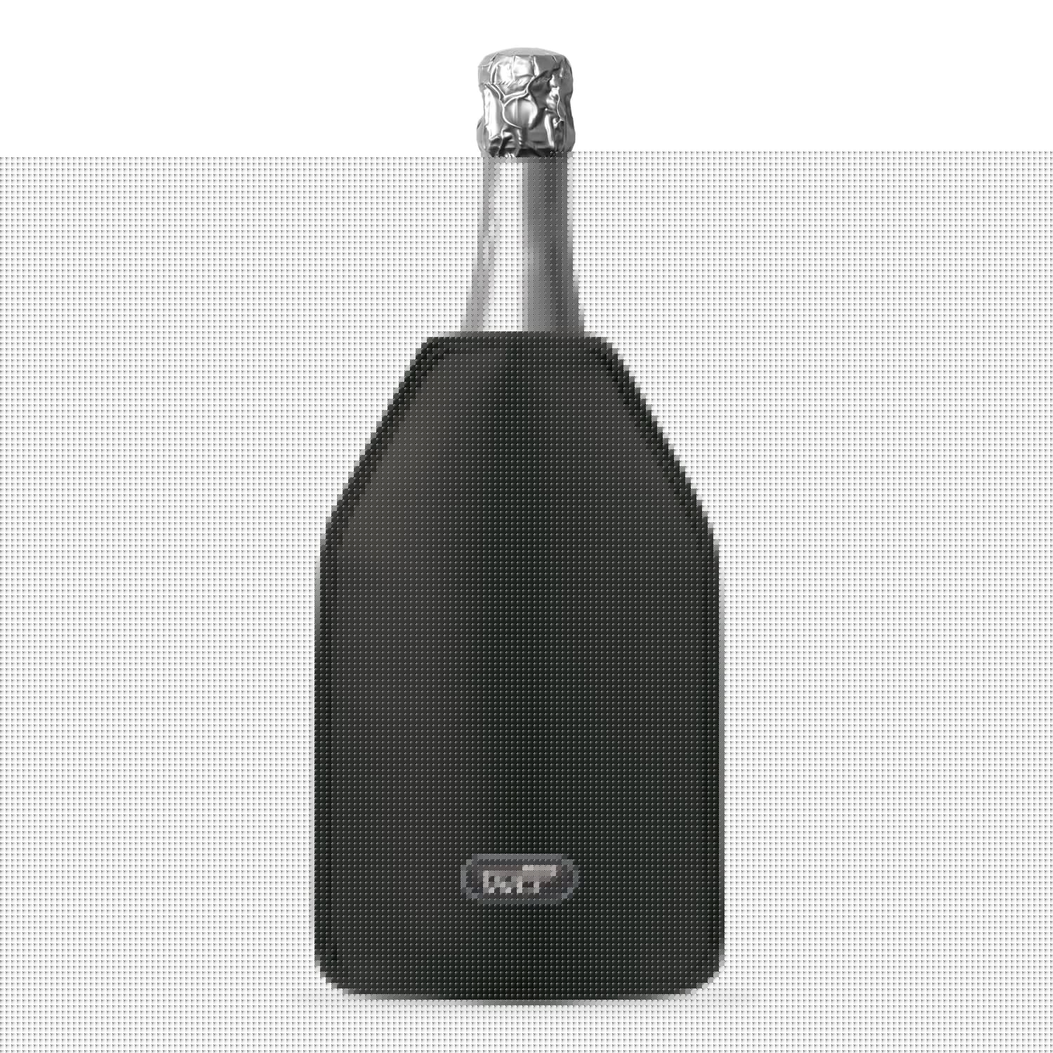Eleganter schwarzer Flaschenkühler (15,5x22,5x2 cm) von Easy Life: Langlebig, isoliert, ideal für perfekt temperierten Wein.