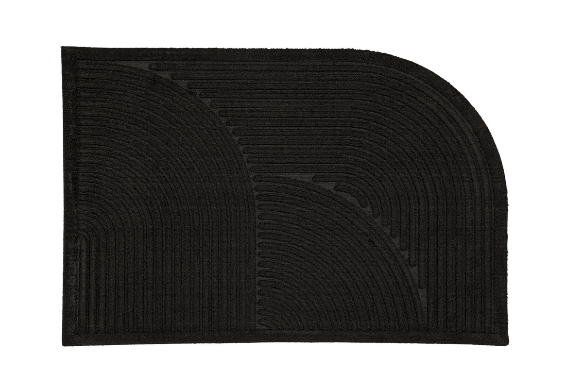 Valentino Teppich in Schwarz präsentiert im Onlineshop von KAQTU Design AG. Türmatte ist von Venture Home
