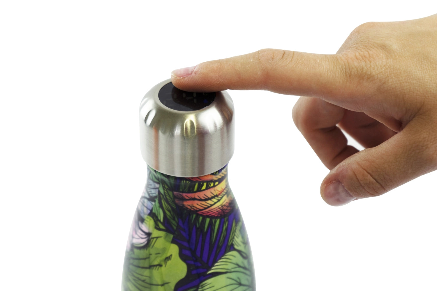 Doppelwandige Isolierflasche 500ml mit Jungle-Design von Easy Life, hält Getränke warm oder kalt, ideal für unterwegs.