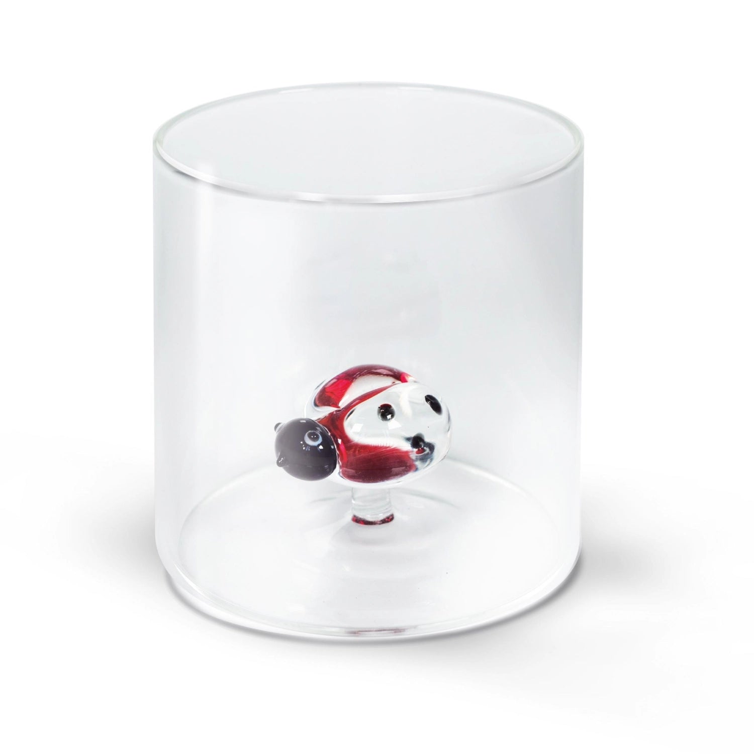 Glas aus Borosilikat 250 ml Marienkäfer in Transparent präsentiert im Onlineshop von KAQTU Design AG. Glas ist von Easy Life