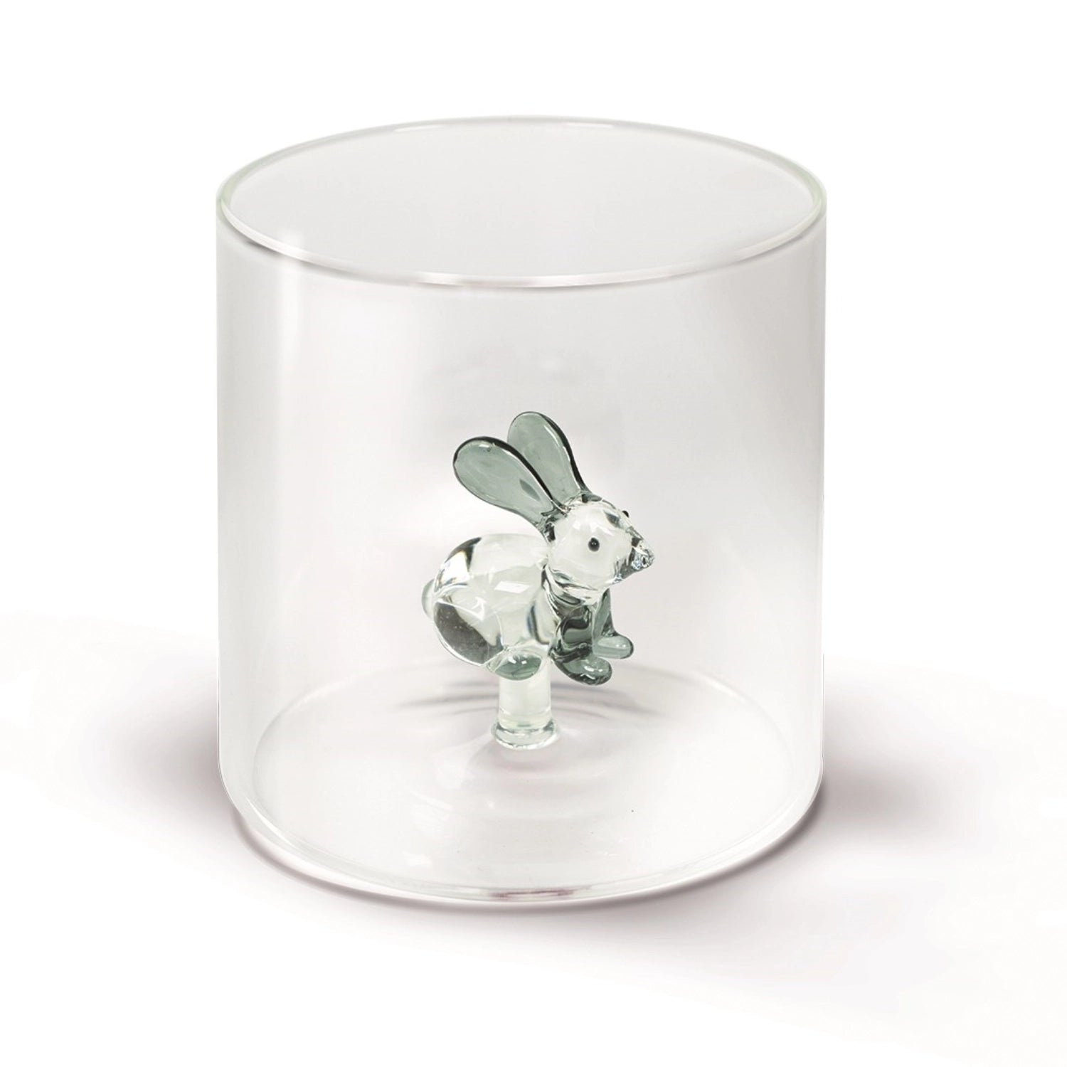 Glas aus Borosilikat 250 ml Kaninchen in Transparent präsentiert im Onlineshop von KAQTU Design AG. Glas ist von Easy Life