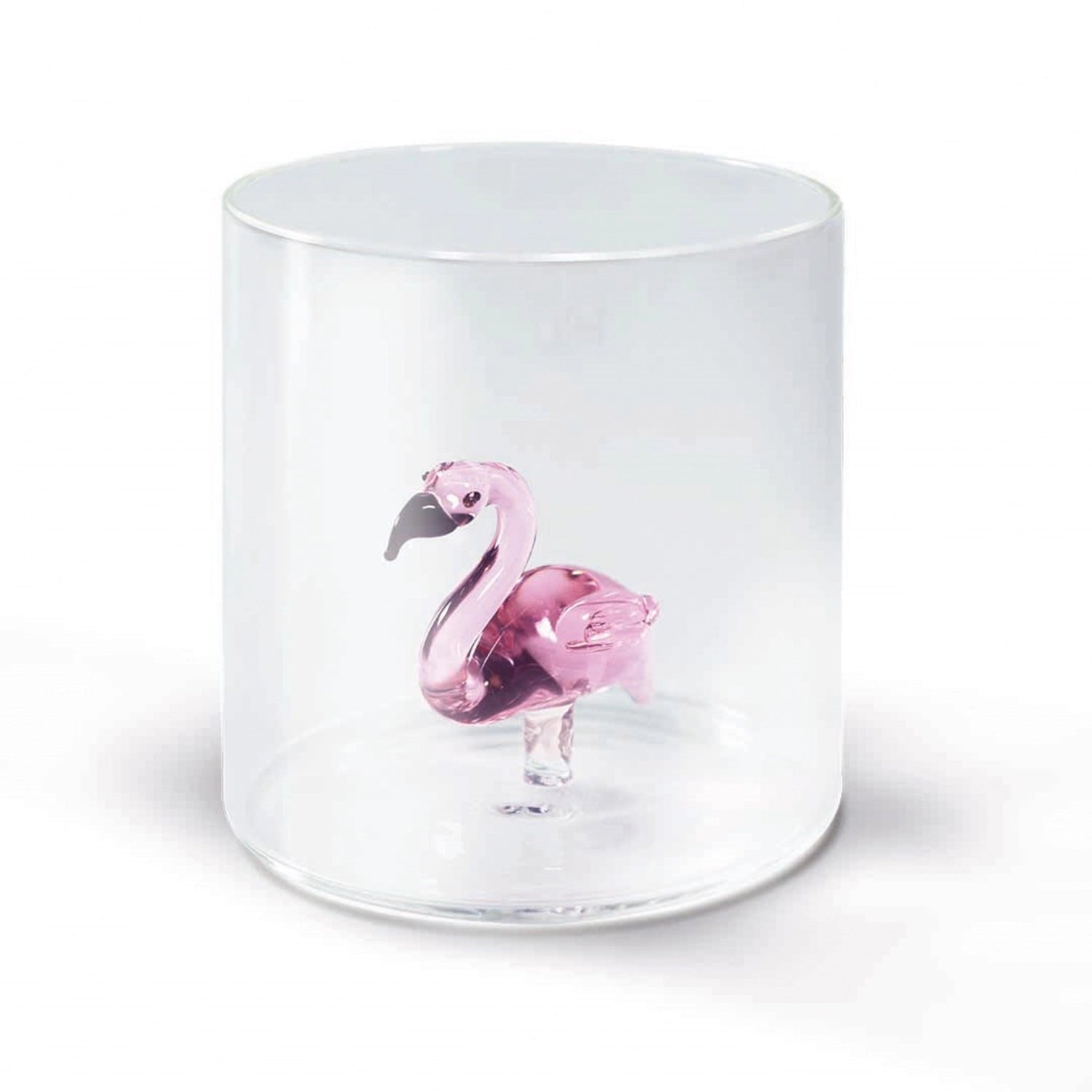 Glas aus Borosilikat 250 ml Flamingo in Transparent präsentiert im Onlineshop von KAQTU Design AG. Glas ist von Easy Life