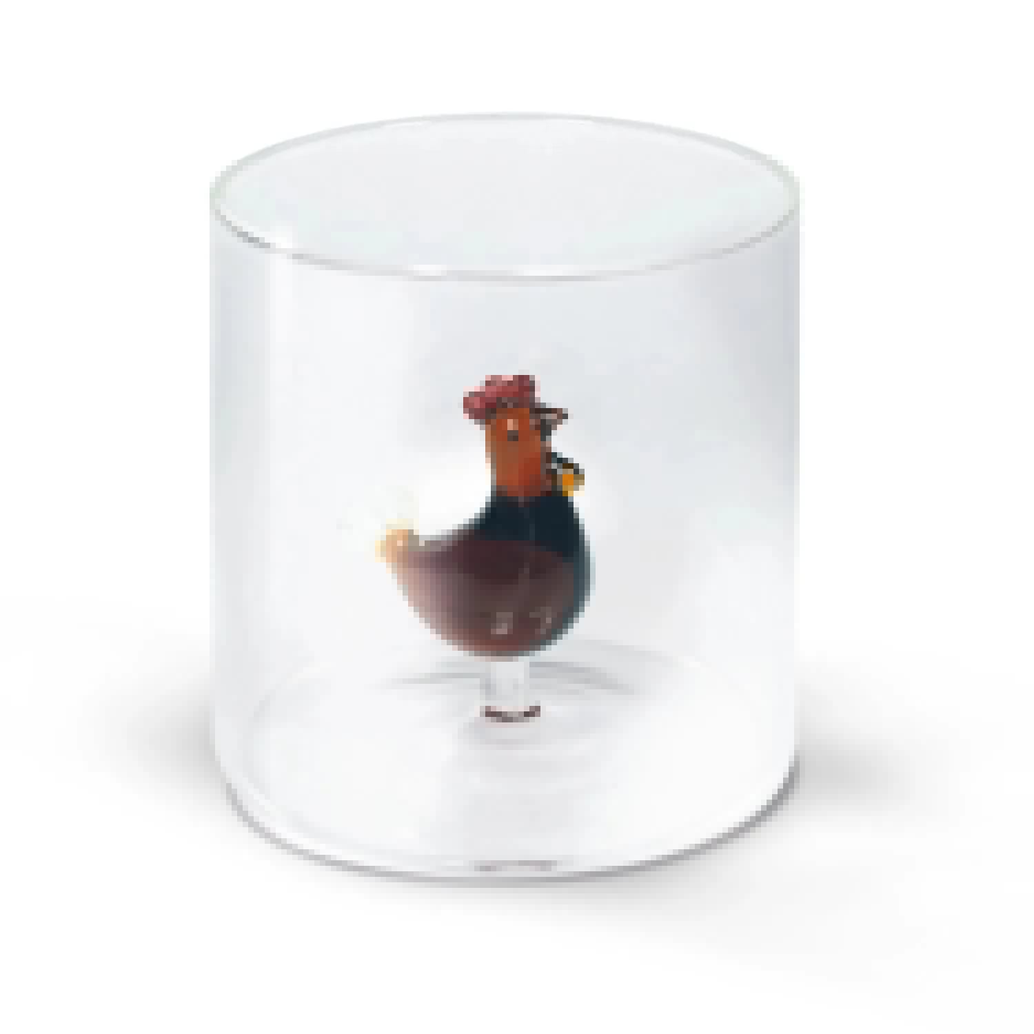 Glas aus Borosilikat 250 ml Hahn in Transparent präsentiert im Onlineshop von KAQTU Design AG. Glas ist von Easy Life