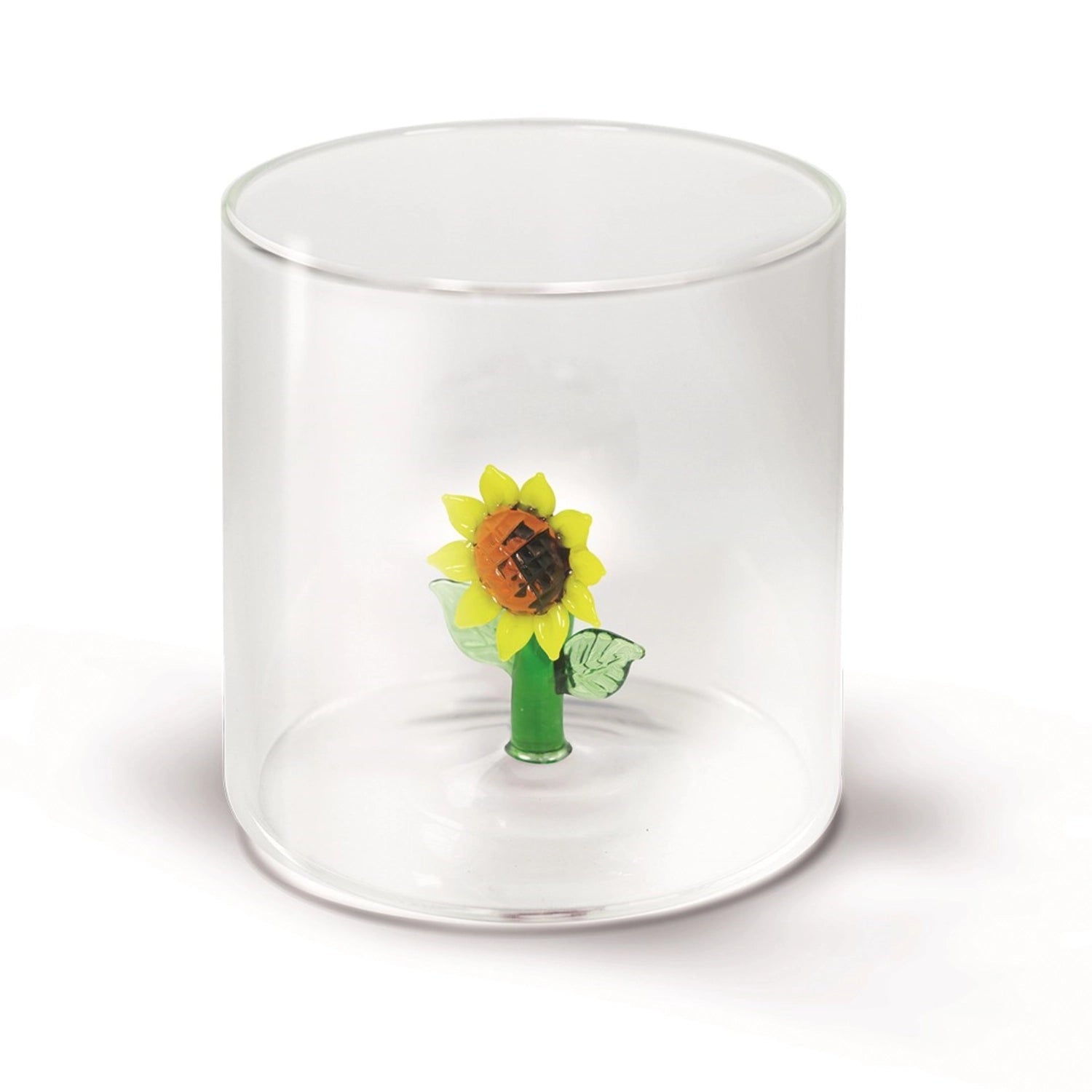 Glas aus Borosilikat 250 ml Sonnenblume in Transparent präsentiert im Onlineshop von KAQTU Design AG. Glas ist von Easy Life
