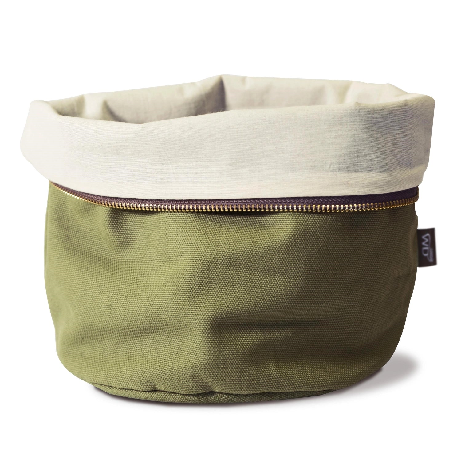 Beheizbare grüne Brottasche aus Baumwolle, 20 cm, perfekt zum Warmhalten von Brot und Brötchen, sorgt für langanhaltende Frische.