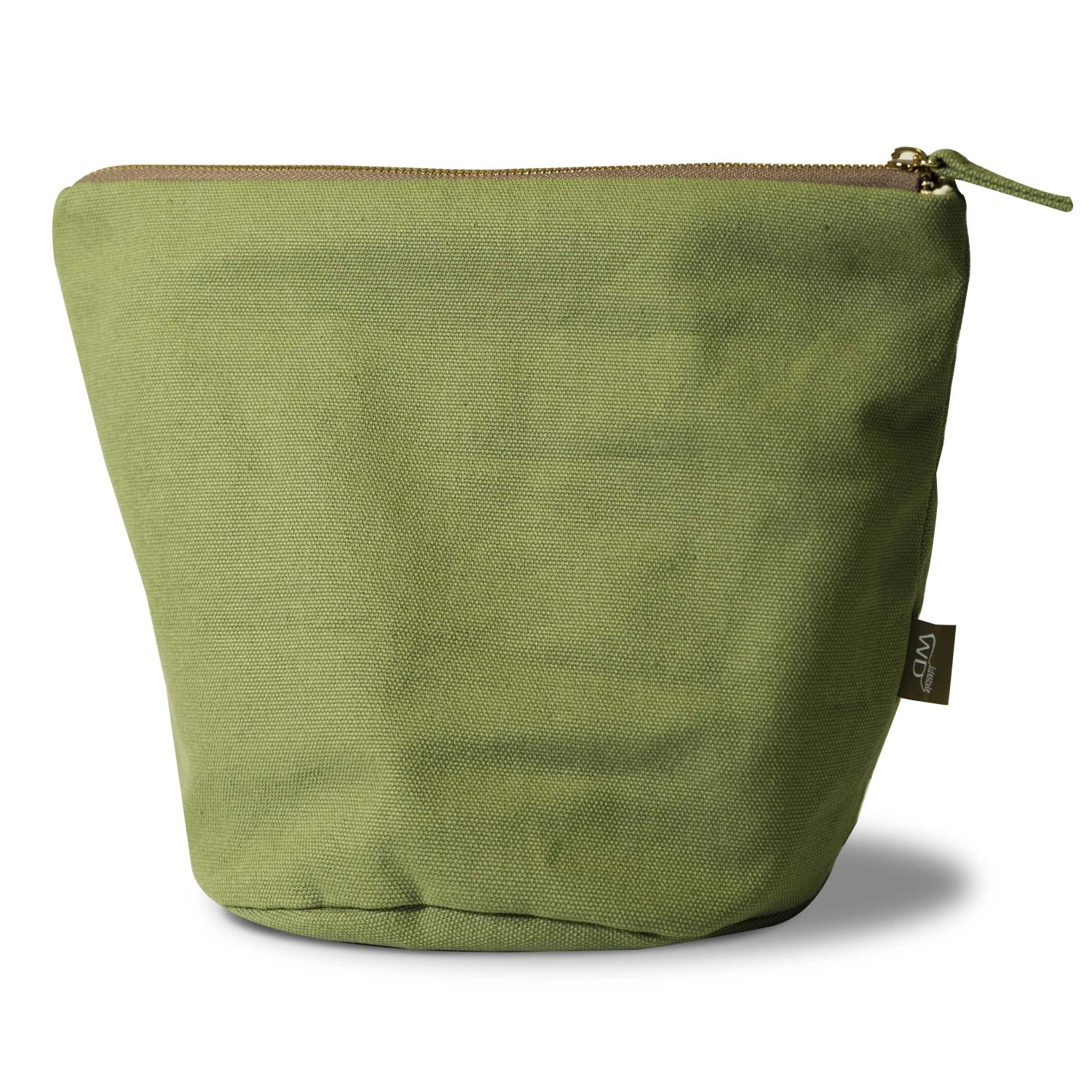 Praktische grüne Brottasche aus Baumwolle, 20 cm, beheizbar, ideal für frisches Brot, von Easy Life.