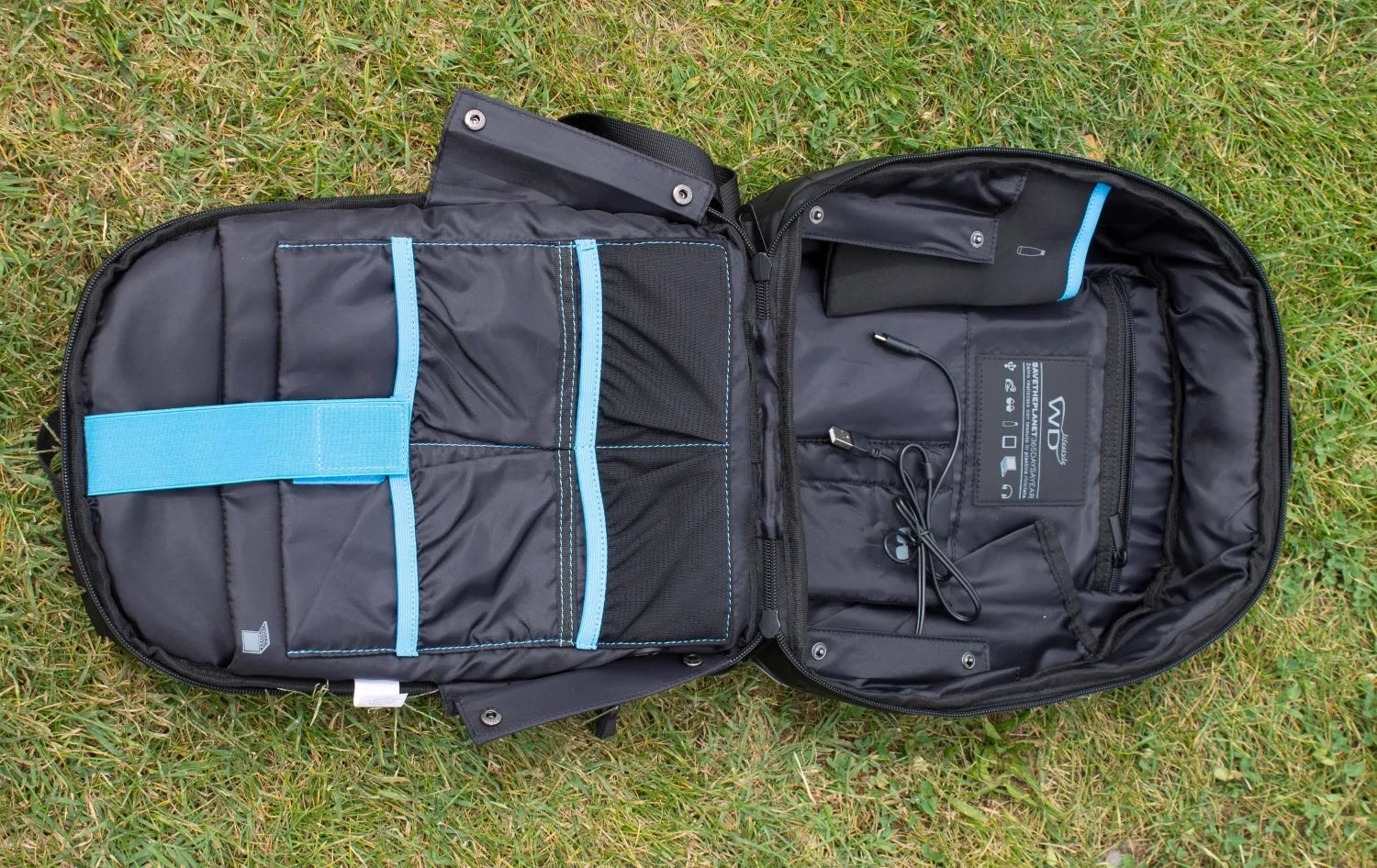 Nachhaltiger City Life Rucksack 11L: Kompakt, blau, aus RPET.
