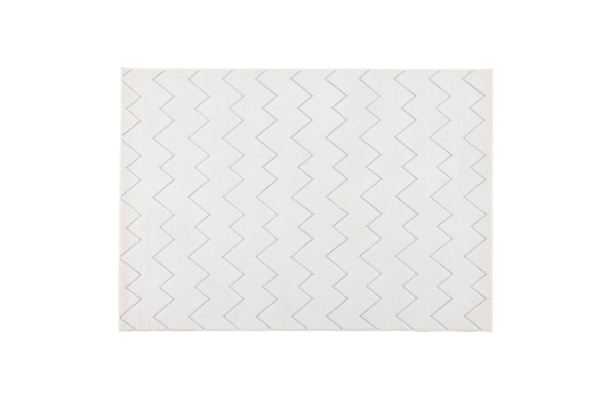 Fia Teppich in Weiss präsentiert im Onlineshop von KAQTU Design AG. Teppich ist von Venture Home