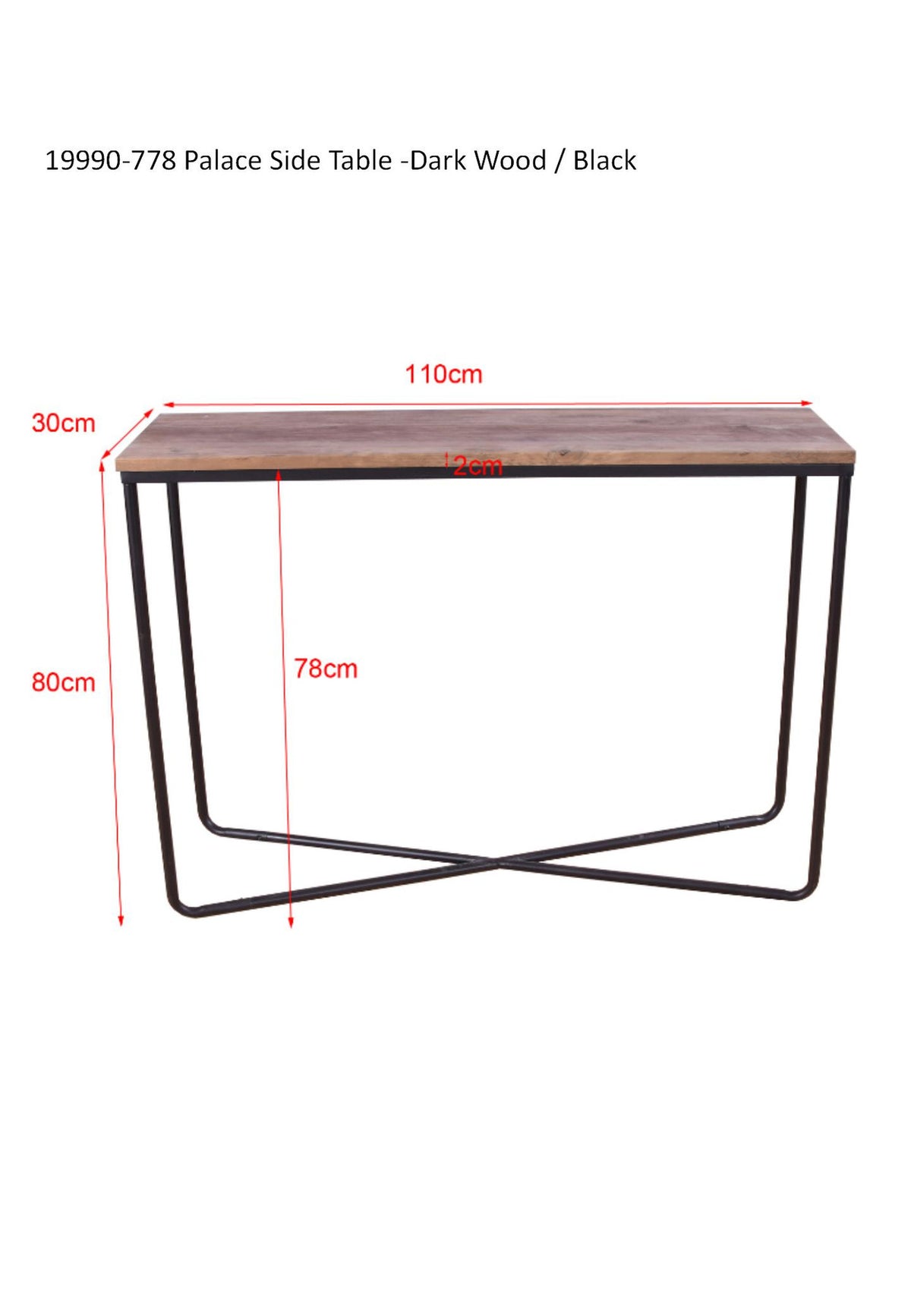 Palace Beistelltisch in Dunkelgrau präsentiert im Onlineshop von KAQTU Design AG. Beistelltisch ist von Venture Home
