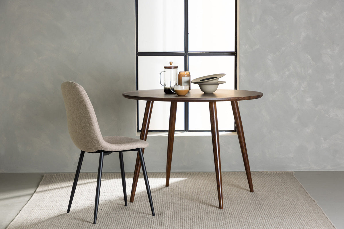 Sanford   φ100*75 Tisch in Dunkelbraun präsentiert im Onlineshop von KAQTU Design AG. Esstisch ist von Venture Home