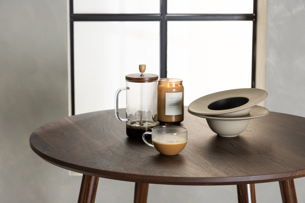 Sanford   φ100*75 Tisch in Dunkelbraun präsentiert im Onlineshop von KAQTU Design AG. Esstisch ist von Venture Home