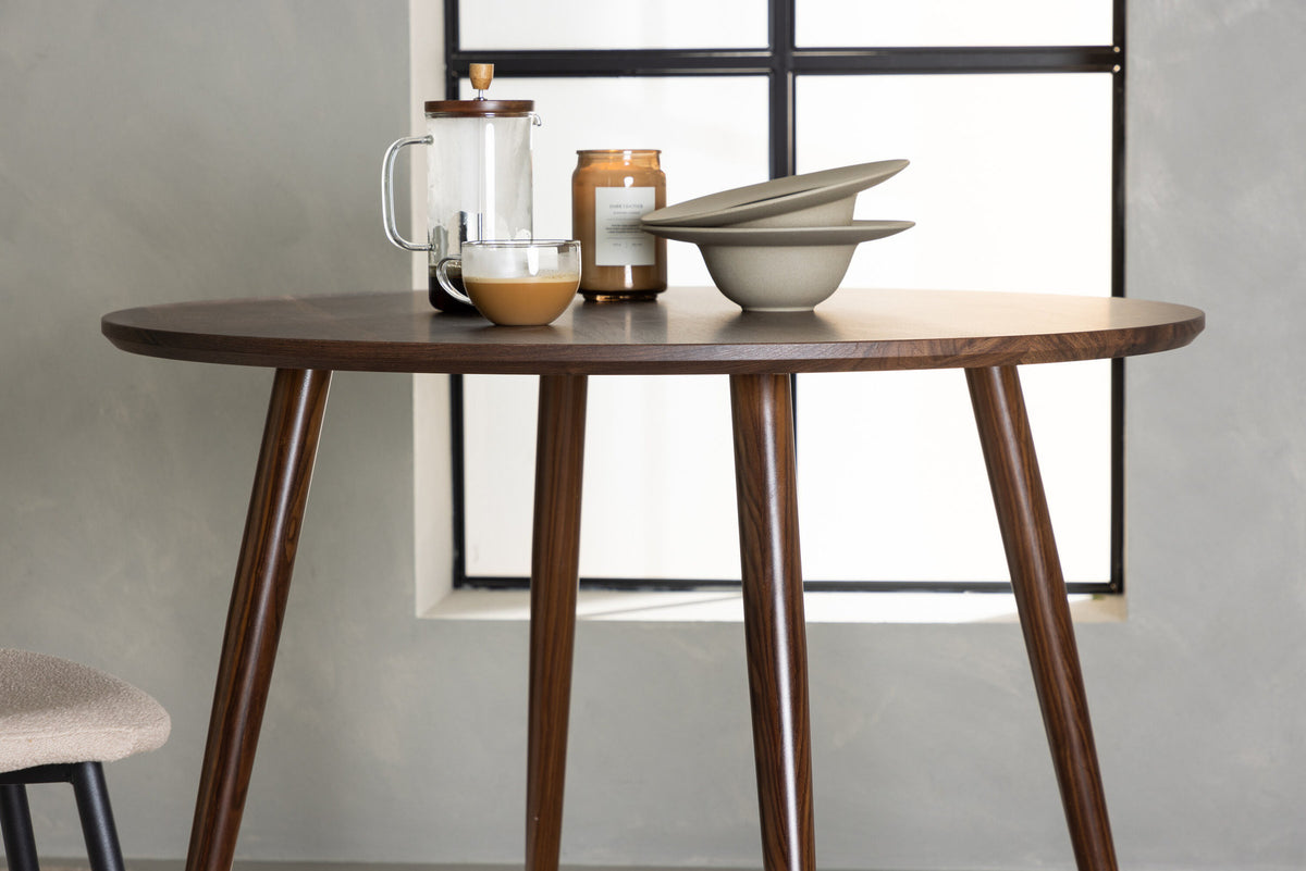 Sanford   φ100*75 Tisch in Dunkelbraun präsentiert im Onlineshop von KAQTU Design AG. Esstisch ist von Venture Home