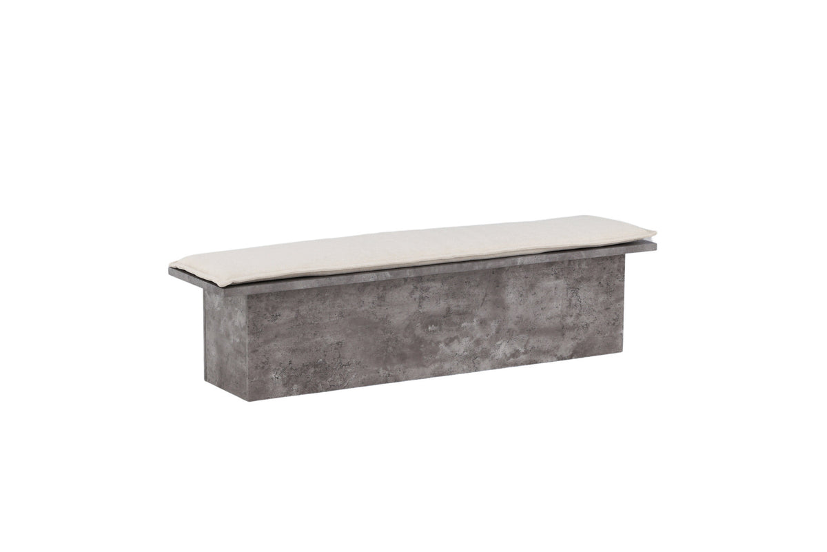 Kellogg Bank in Grau präsentiert im Onlineshop von KAQTU Design AG. Sitzbank ist von Venture Home
