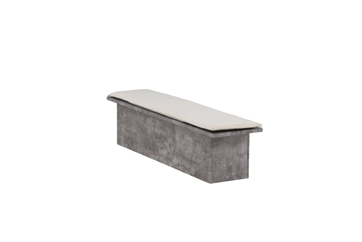 Kellogg Bank in Grau präsentiert im Onlineshop von KAQTU Design AG. Sitzbank ist von Venture Home