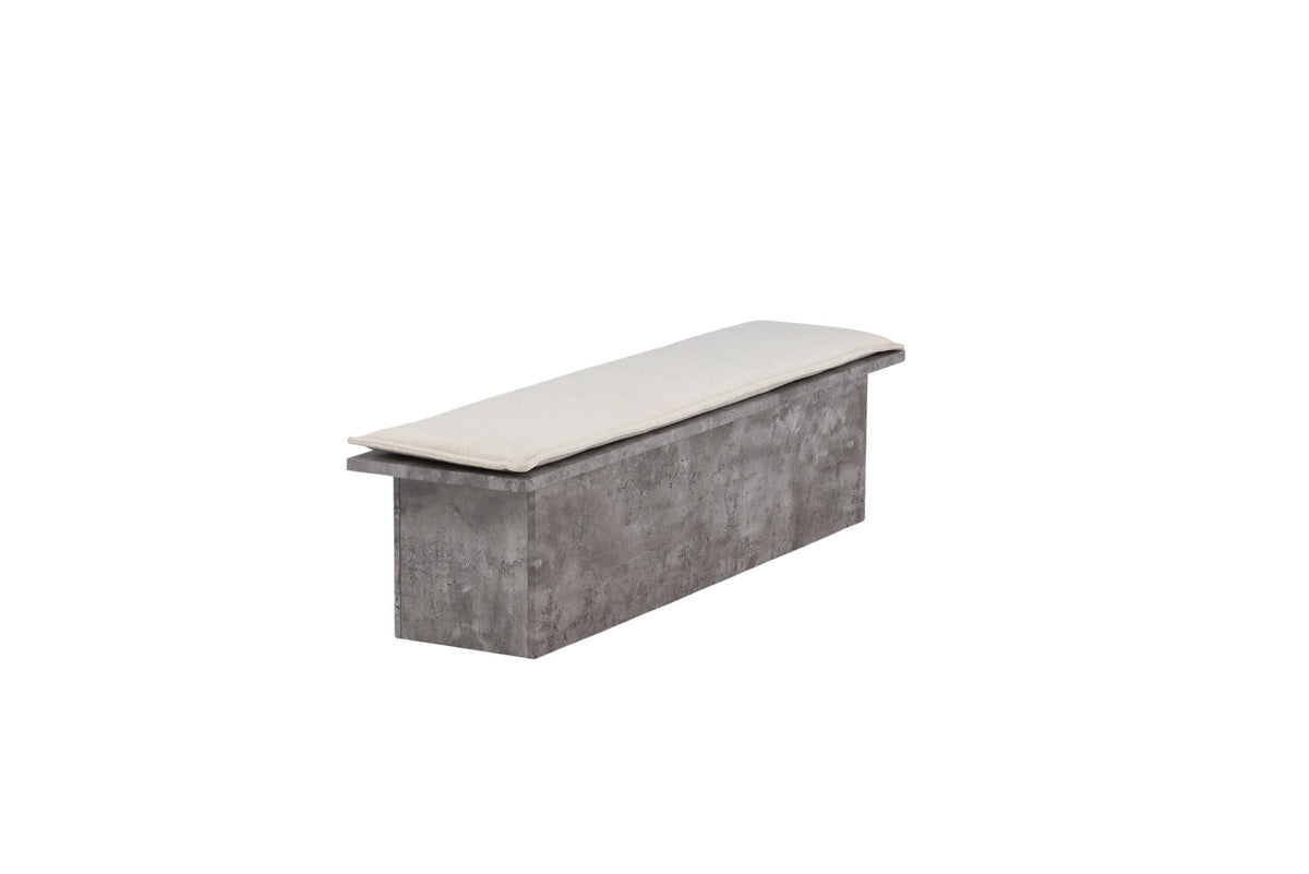 Kellogg Bank in Grau präsentiert im Onlineshop von KAQTU Design AG. Sitzbank ist von Venture Home