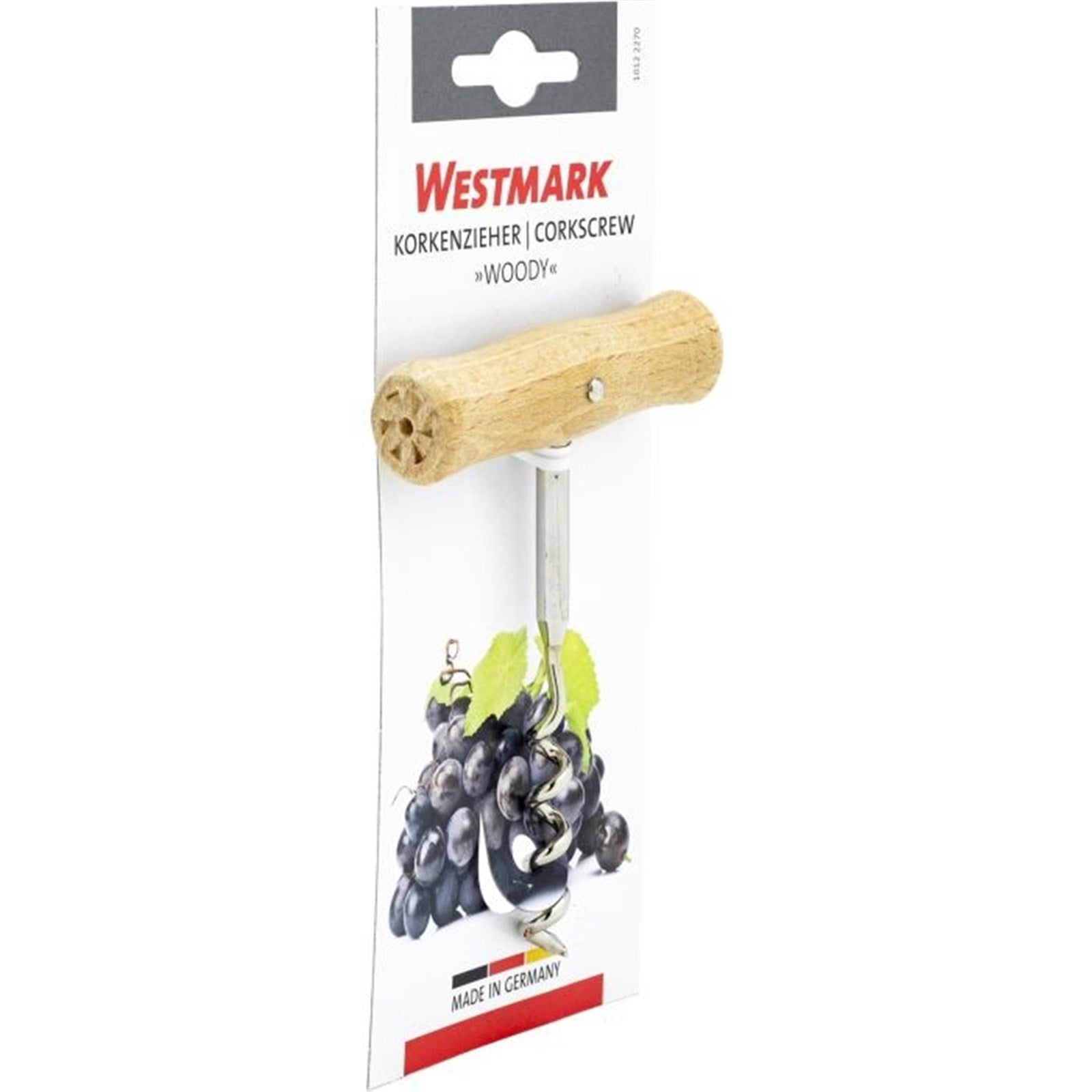 Der Korkenzieher Woody von Westmark überzeugt mit ergonomischem Holzgriff und langlebiger, hochwertiger Verarbeitung.