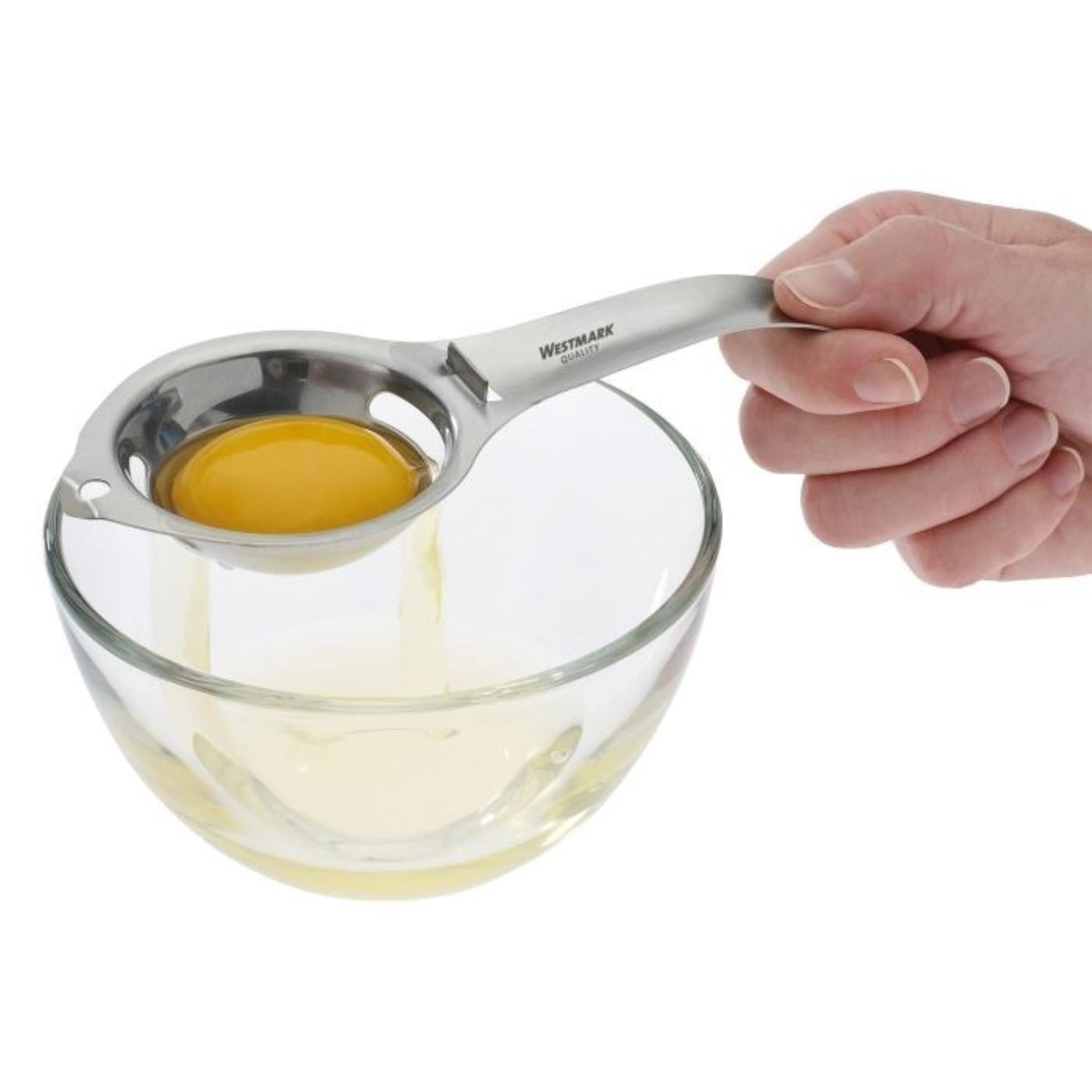 Egg yolk separator, stainless steel, 17x7x4cm, sb