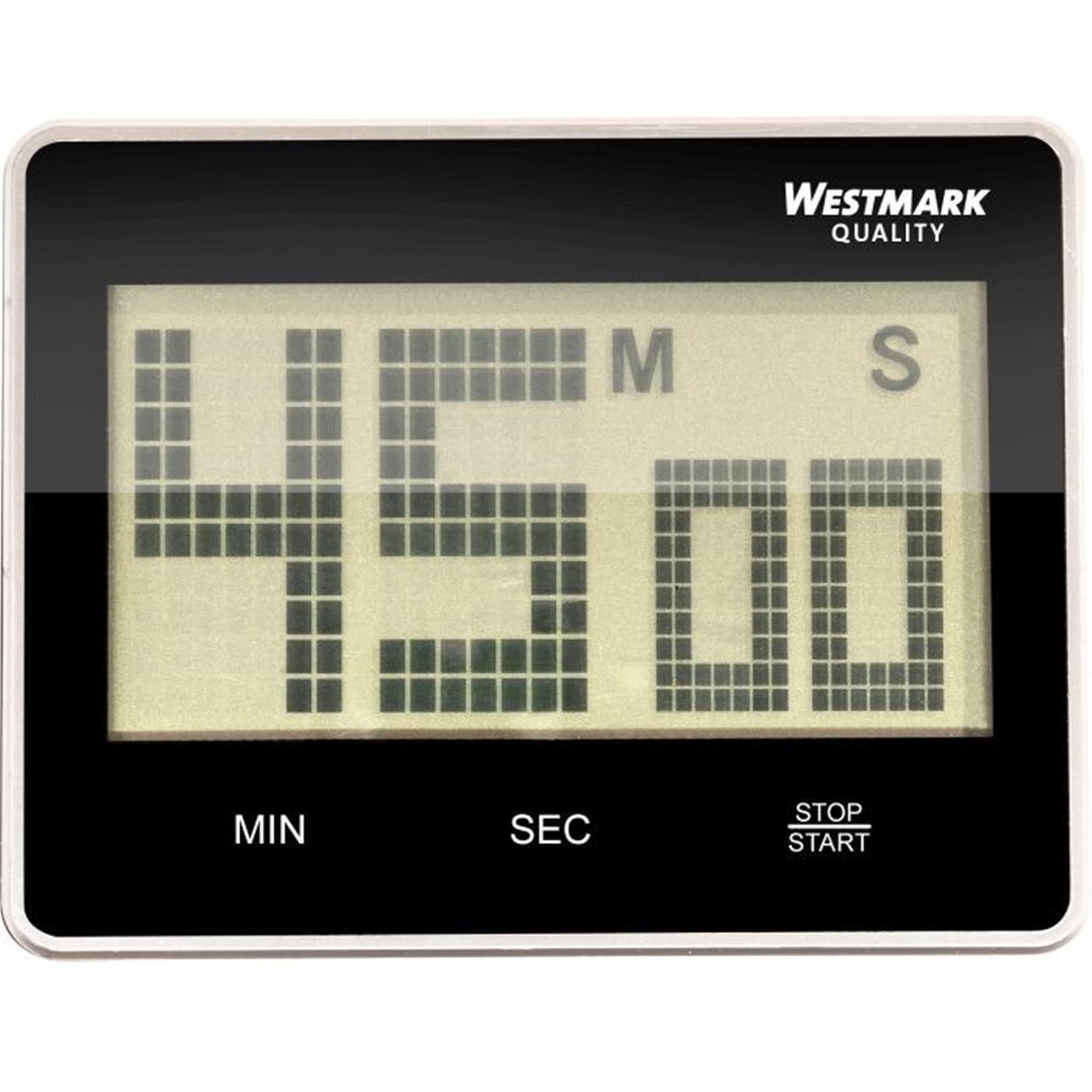 Digitaler Kurzzeitmesser mit großer Anzeige, ideal für präzises Timing in der Küche. Einfache Bedienung und modernes Design.