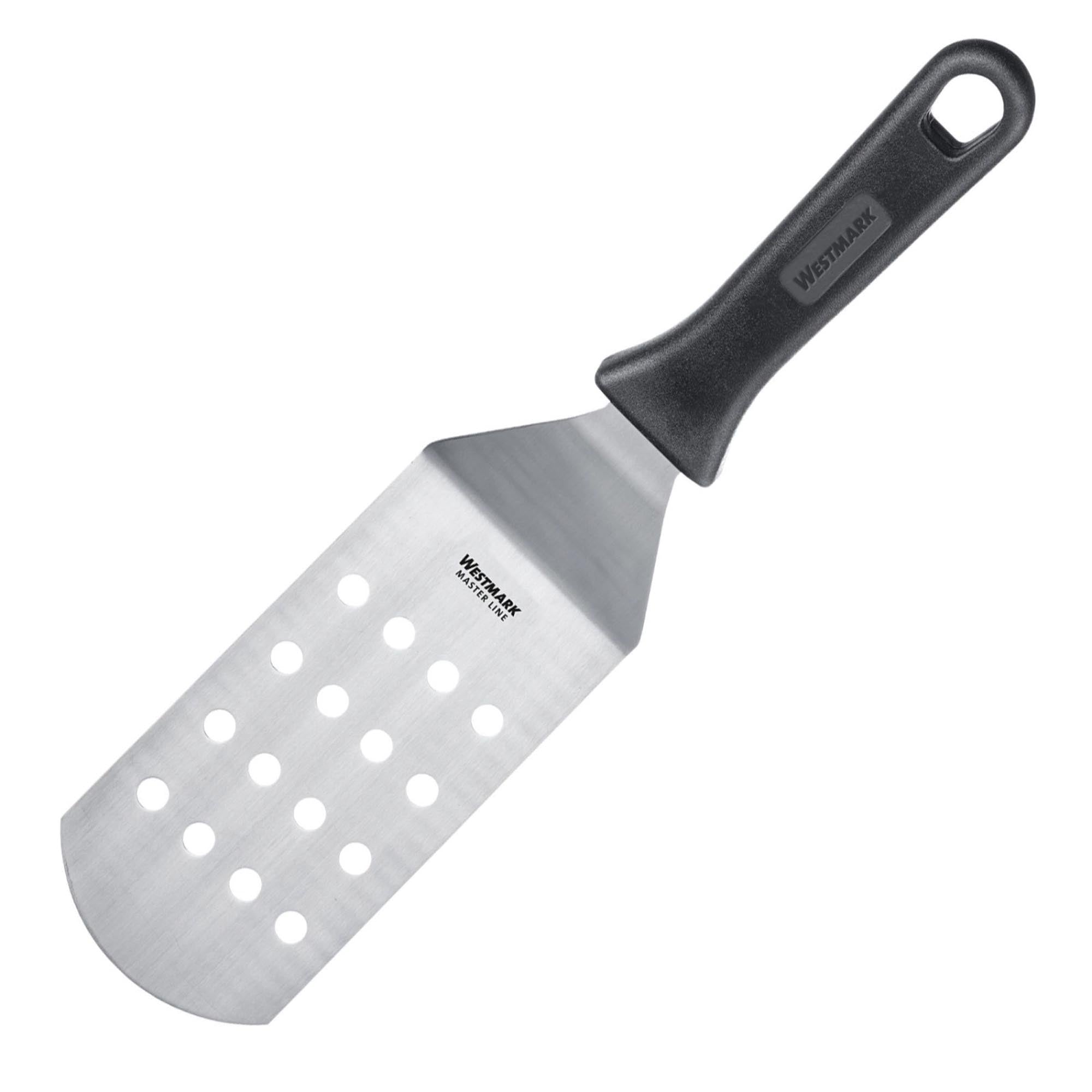 Der Wender Master Line von Westmark (15x7,5 cm) ist flexibel, hitzebeständig und ideal zum Wenden von Fisch und Eiern. Ergonomisch, spülmaschinenfest.