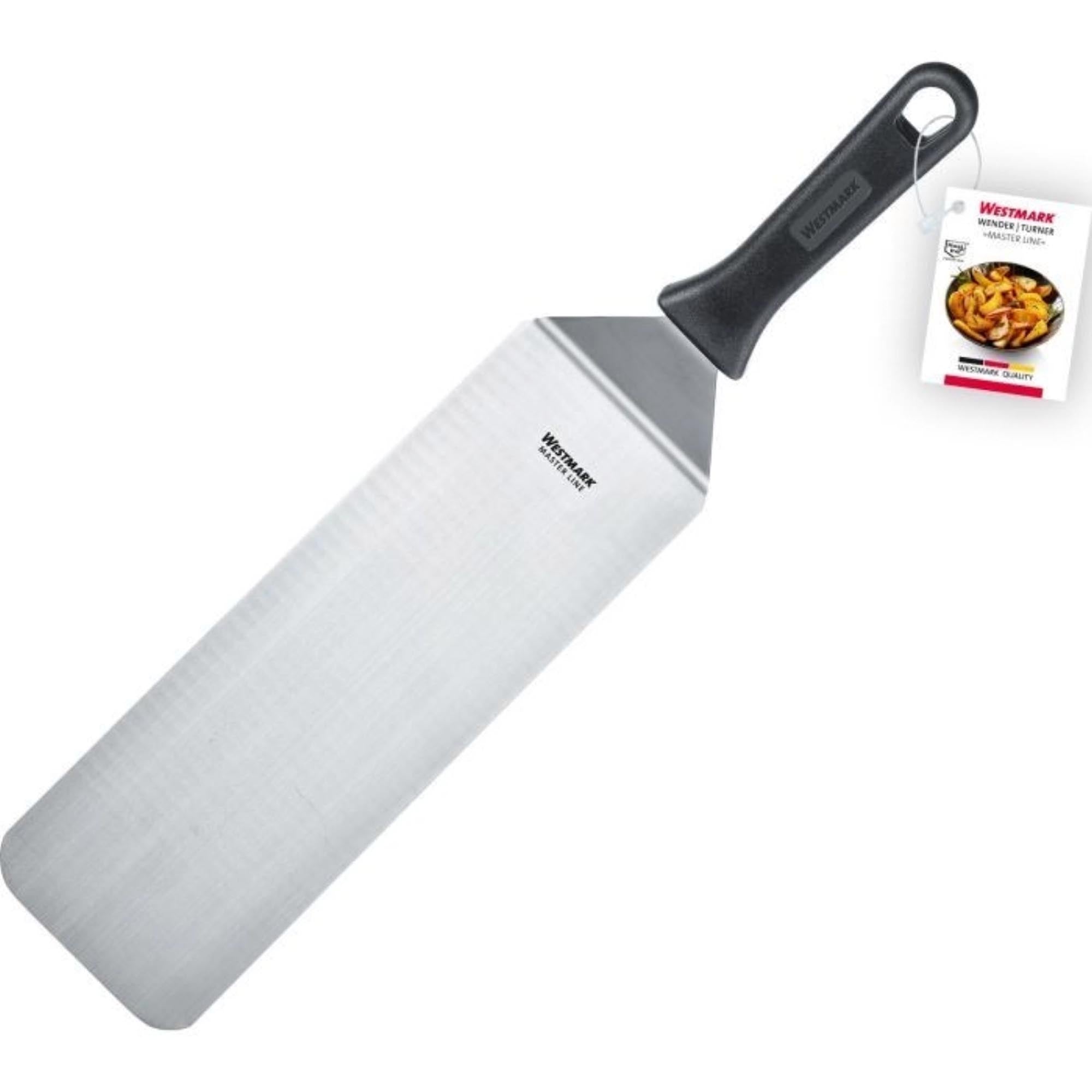 Westmark Wender Master Line, 27,5 x 9,5 cm, flexibel und gewinkelt, perfekt für präzises Wenden und Servieren in der Küche.