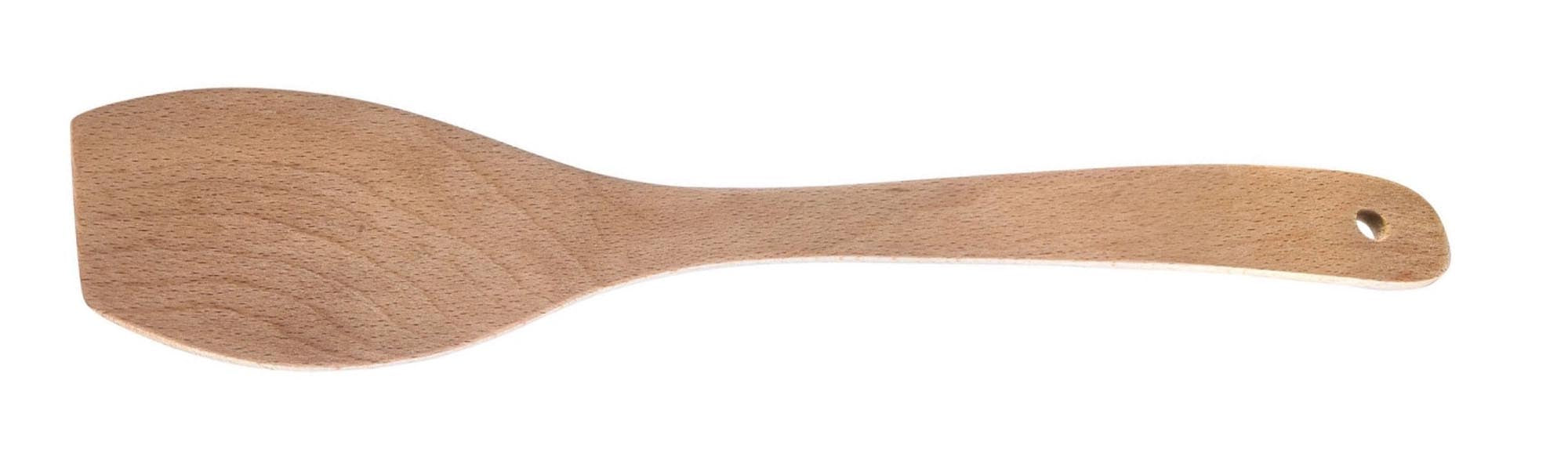 Entdecken Sie den Pfannenwender Woody von Westmark: 30 cm aus langlebigem Buchenholz, ideal zum Wenden von Speisen, schonend für Pfannen.