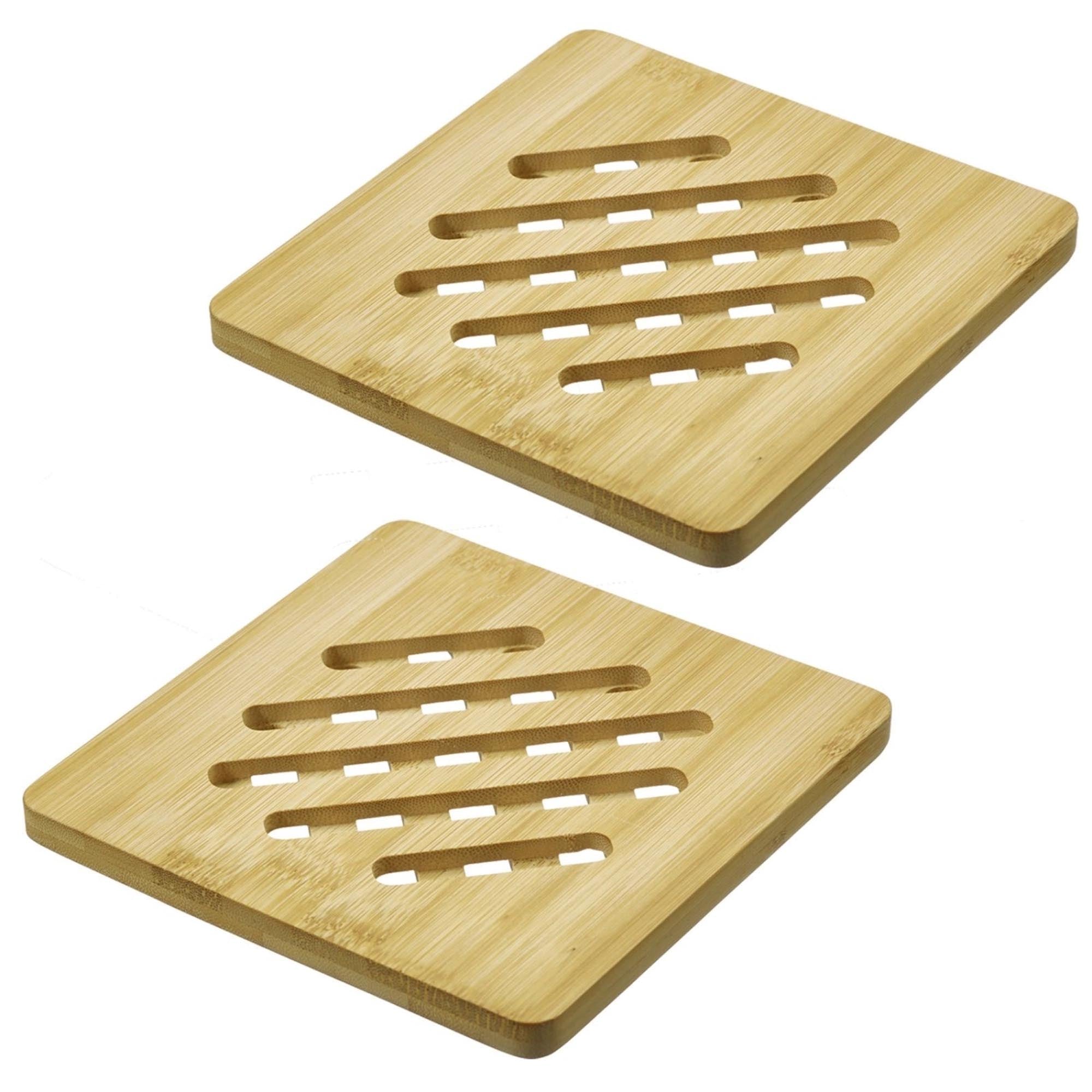Entdecken Sie das 2er Set Untersetzer quadratisch Tapas und Friends von Westmark. Hochwertiger Bambus, stilvoll, langlebig und ideal für Snacks und Getränke.
