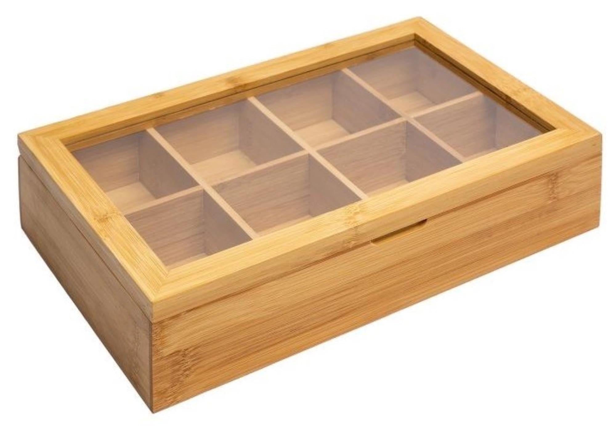 Teebox aus Bambus Teatime, 31.8x19.8cm in Braun präsentiert im Onlineshop von KAQTU Design AG. Aufbewahrungsbehälter ist von Westmark