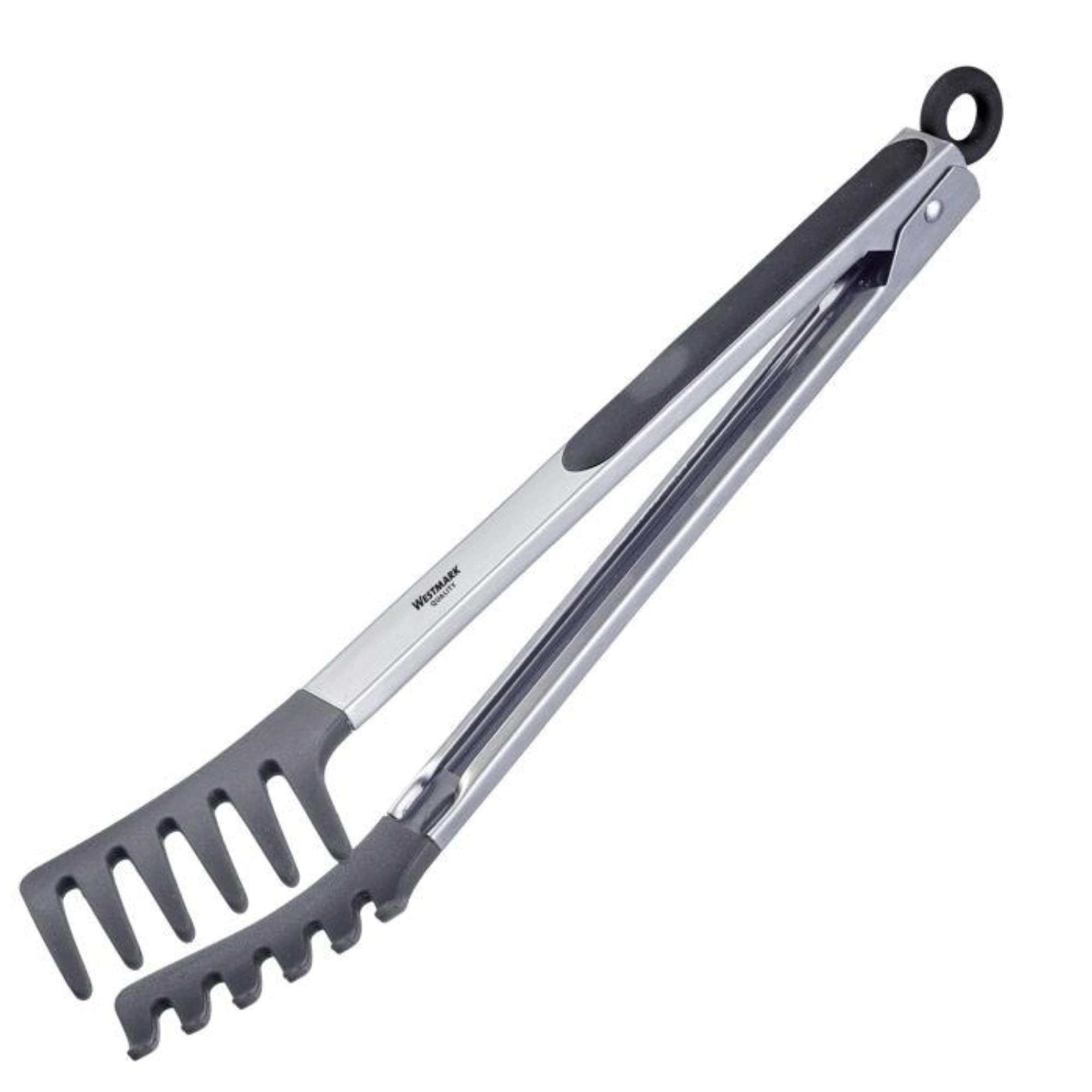 Entdecken Sie die Buffetzange Fork Silicone Maxi von Westmark! Ideal zum Servieren von Pasta und Salaten, hitzebeständig bis 240°C, spülmaschinengeeignet.