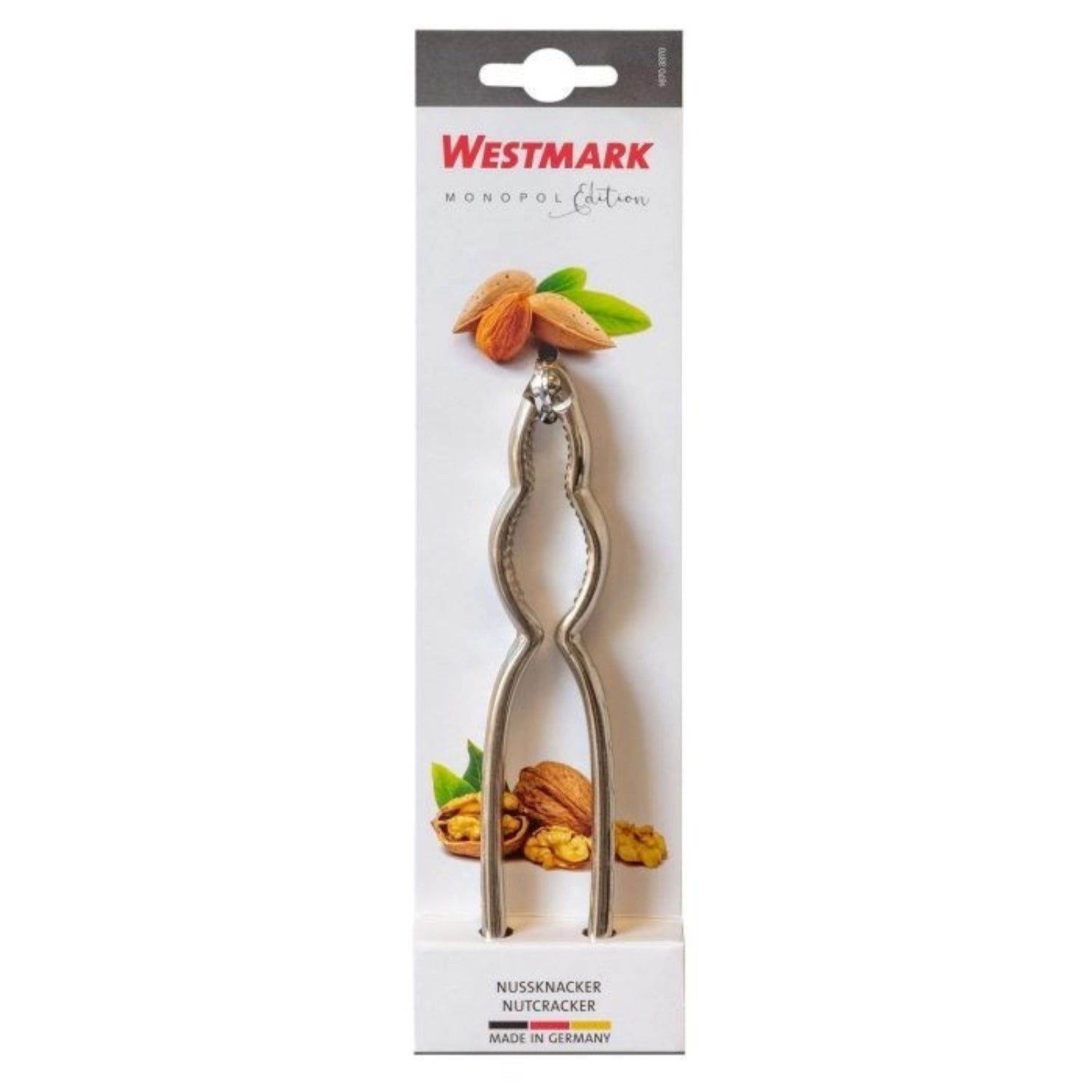 Hochwertiger Nussknacker in der Monopol Edition von Westmark, glänzend und elegant, perfekt für Nüsse und festliche Anlässe.
