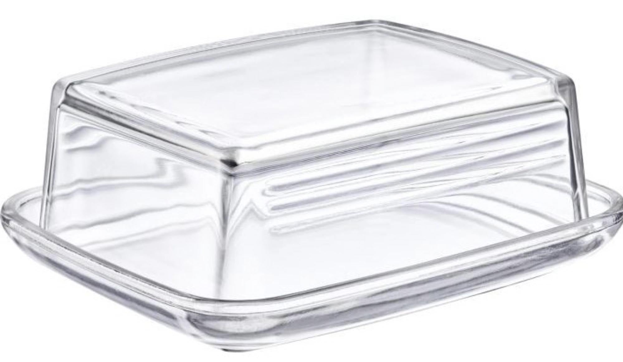 Butterdose Glas, 14.3x11.8cm in Transparent präsentiert im Onlineshop von KAQTU Design AG. Aufbewahrungsdose ist von Westmark