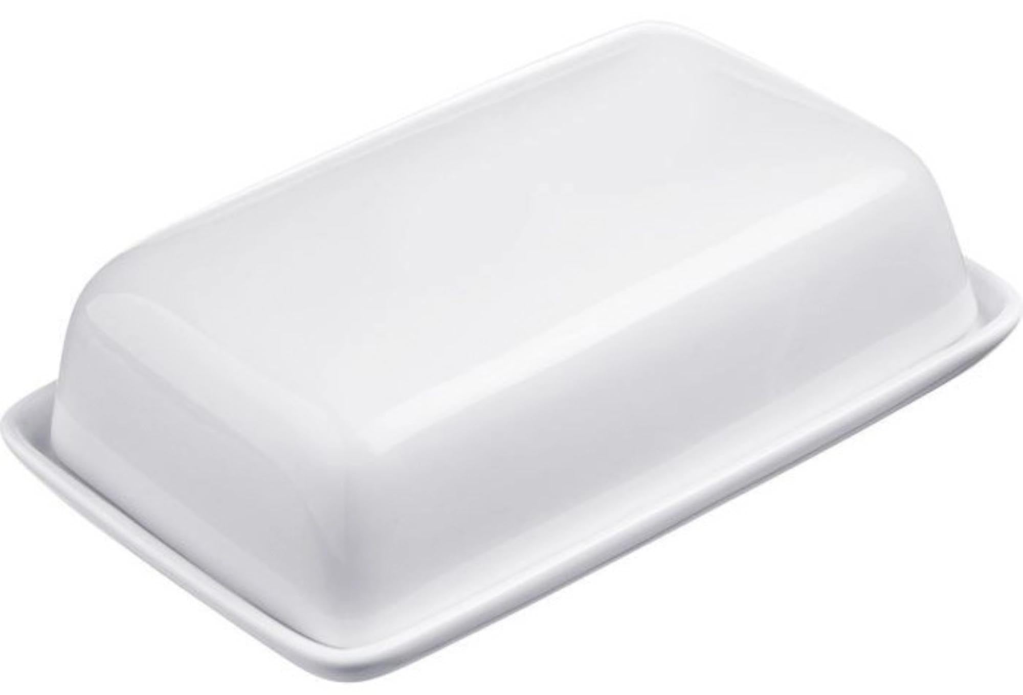 Butterdose Keramik, 18.7x12cm, EU Norm in Weiss präsentiert im Onlineshop von KAQTU Design AG. Aufbewahrungsdose ist von Westmark