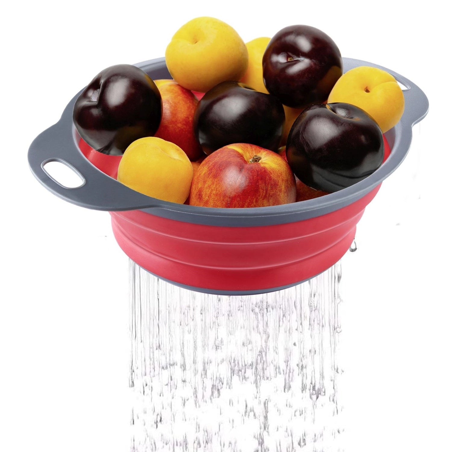 Kompaktes und faltbares Abtropfsieb von Westmark mit einem Durchmesser von 18,5 cm. Ideal für die schnelle Zubereitung kleiner Portionen in der Küche.