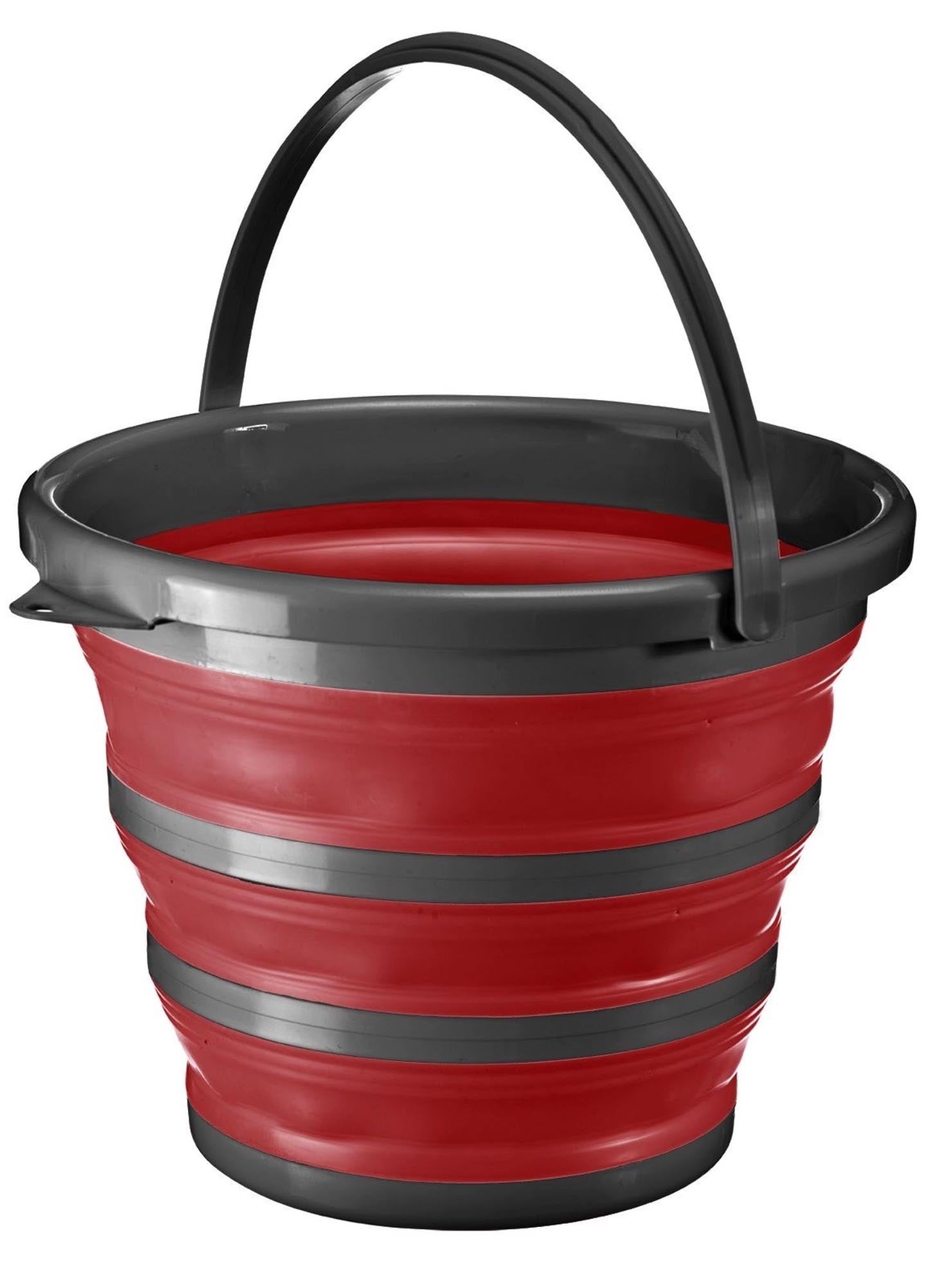 Eimer faltbar, 10L in Rot präsentiert im Onlineshop von KAQTU Design AG. Mülleimer ist von Westmark