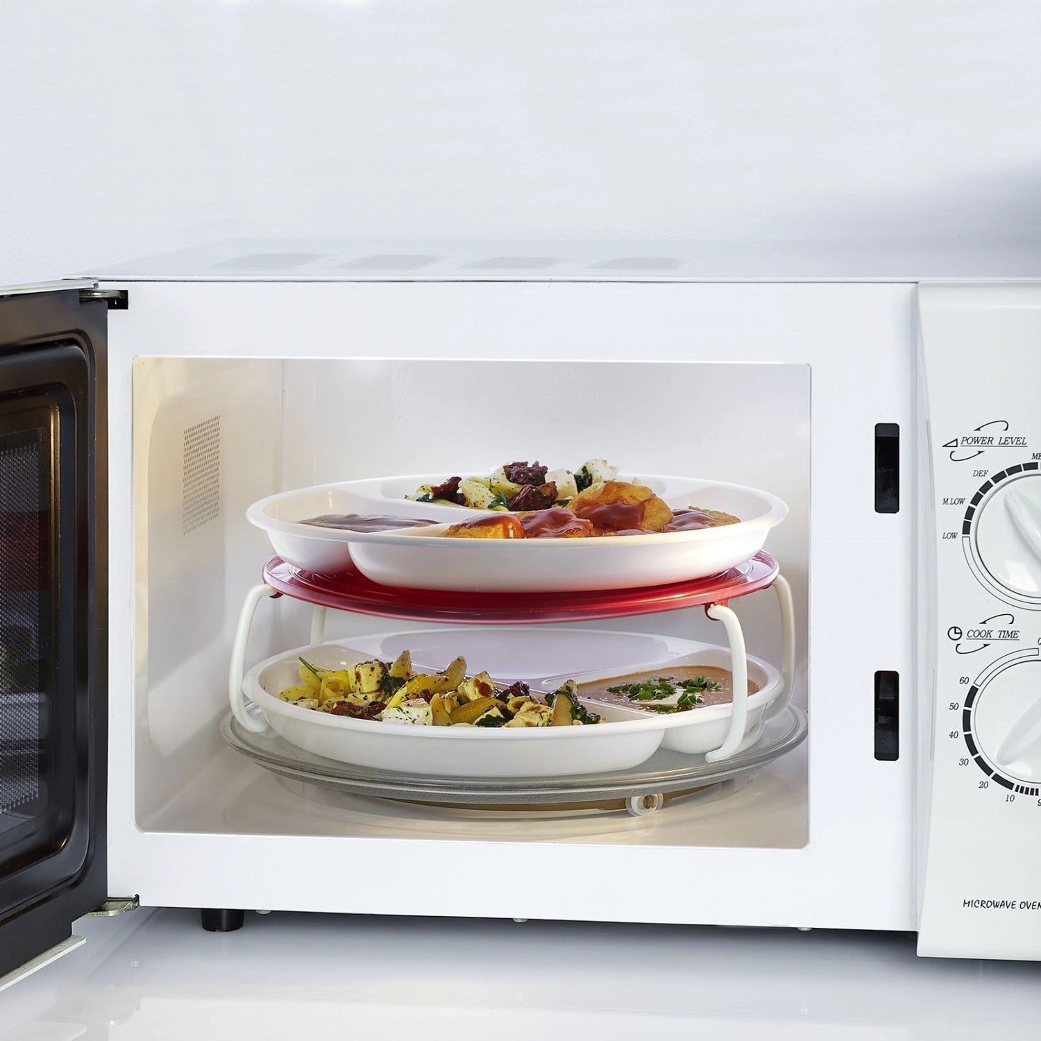 Elegante Teller-Etagère von Westmark, ideal für Torten und Snacks, mit zwei Ebenen und modernem Design für festliche Anlässe.