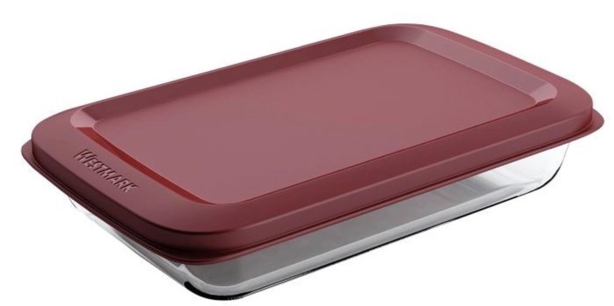 Aufschnittschale, Glas, 1000ml in Rot präsentiert im Onlineshop von KAQTU Design AG. Aufbewahrungsdose ist von Westmark