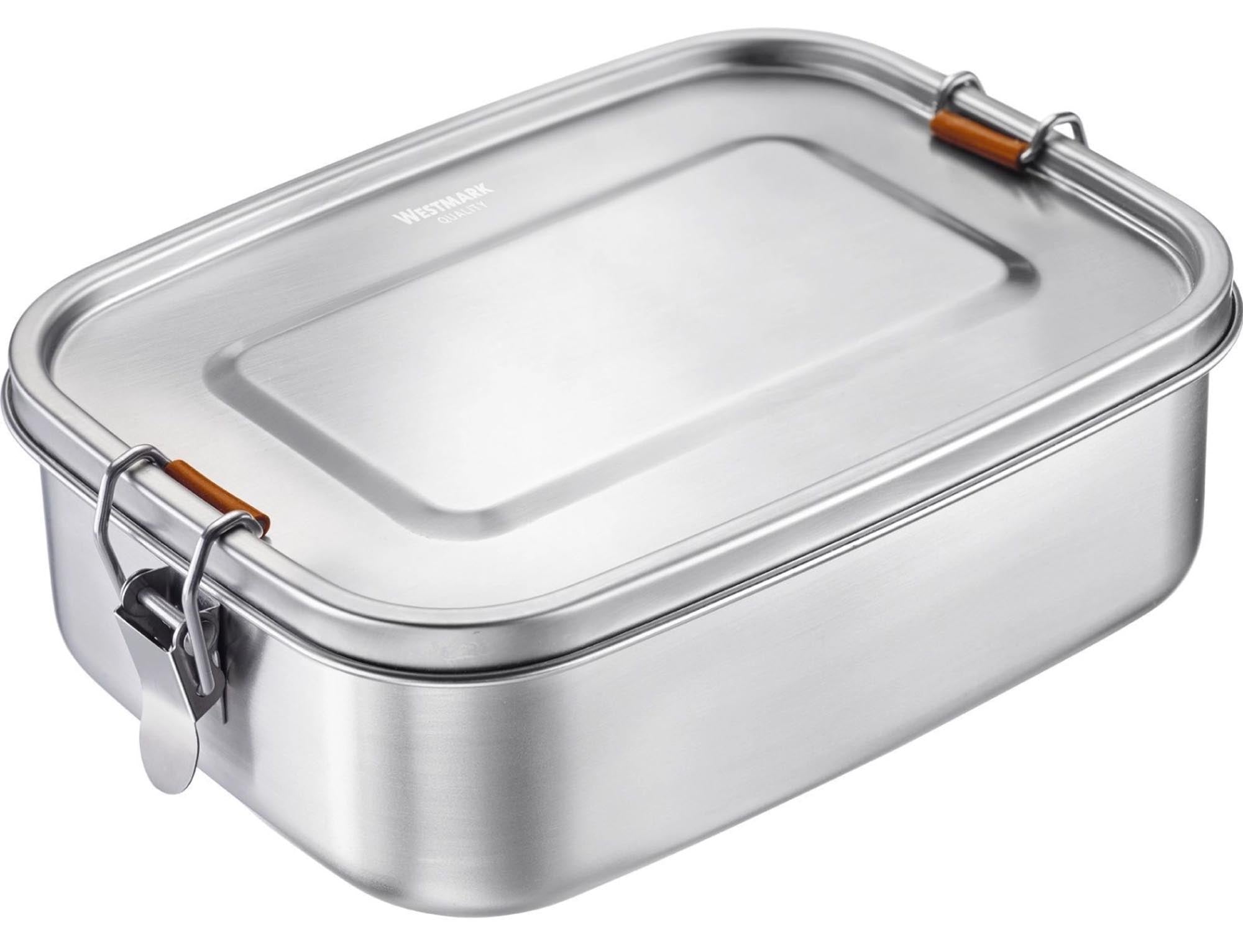 Lunchbox Viva Maxi, 1500ml in Silber präsentiert im Onlineshop von KAQTU Design AG. Aufbewahrungsbehälter ist von Westmark