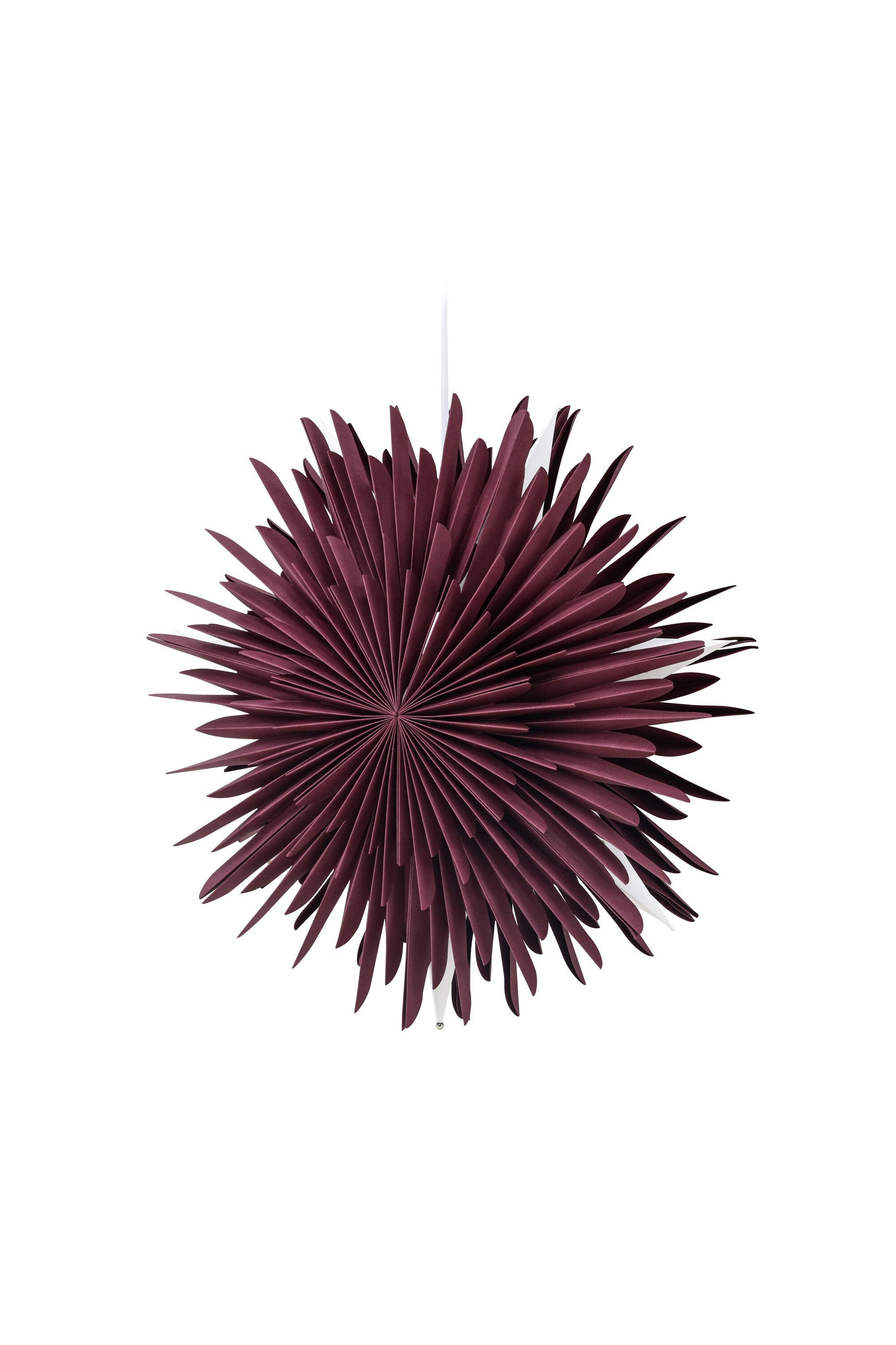 Siegel Pendelleuchte in Dunkelrot präsentiert im Onlineshop von KAQTU Design AG. Weihnachtszubehör ist von Venture Home
