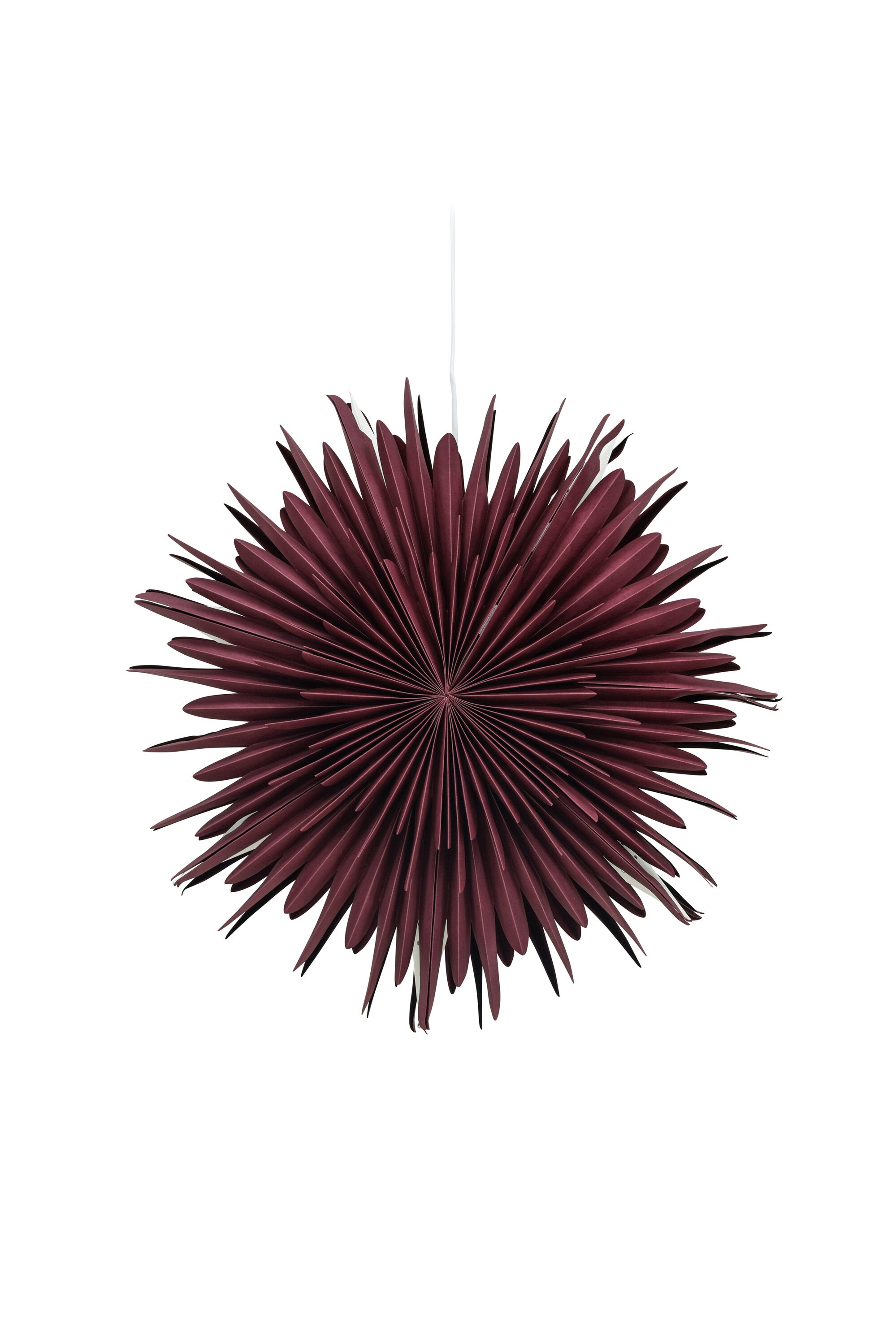 Siegel Pendelleuchte in Dunkelrot präsentiert im Onlineshop von KAQTU Design AG. Weihnachtszubehör ist von Venture Home
