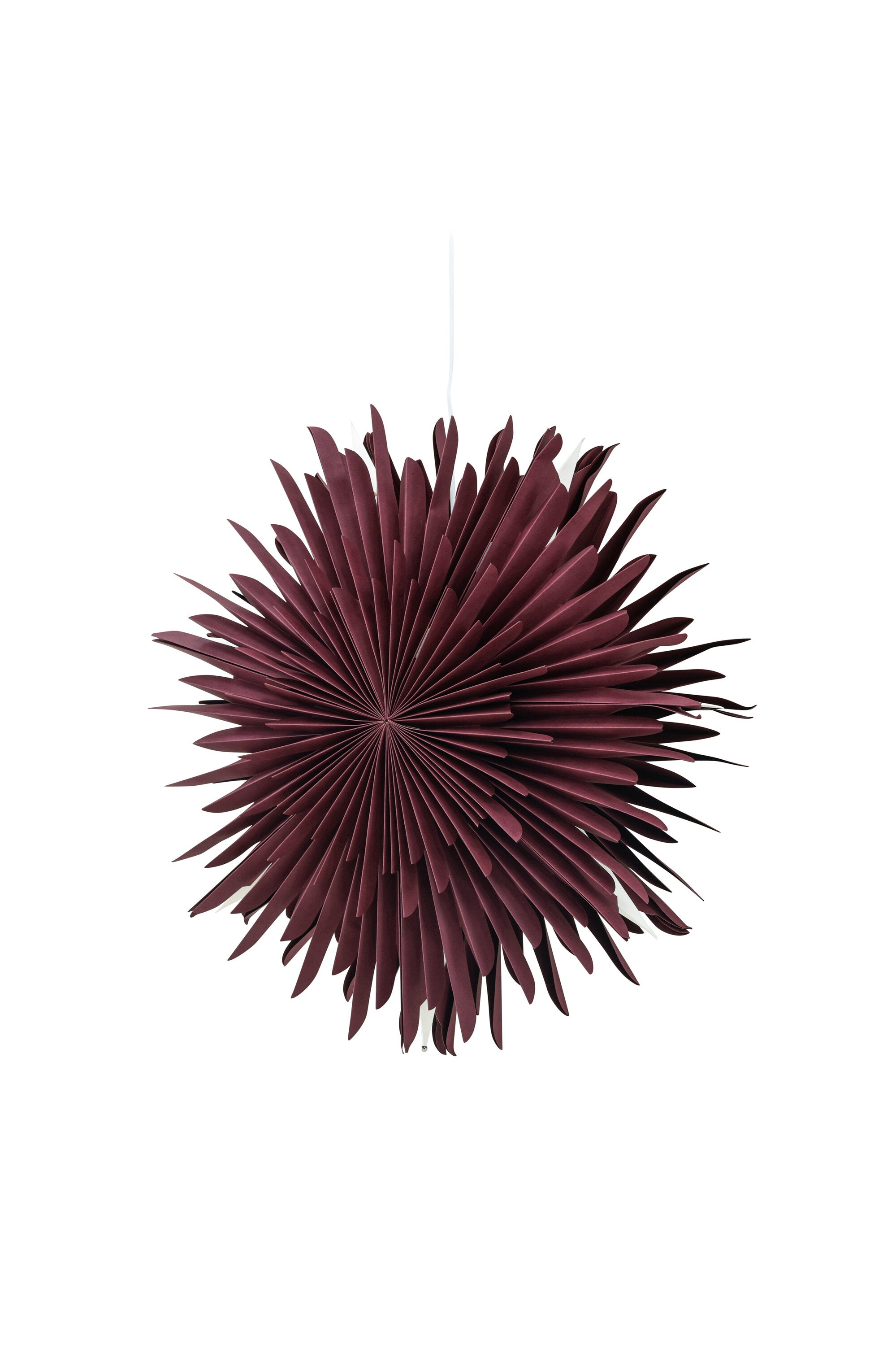 Siegel Pendelleuchte in Dunkelrot präsentiert im Onlineshop von KAQTU Design AG. Weihnachtszubehör ist von Venture Home