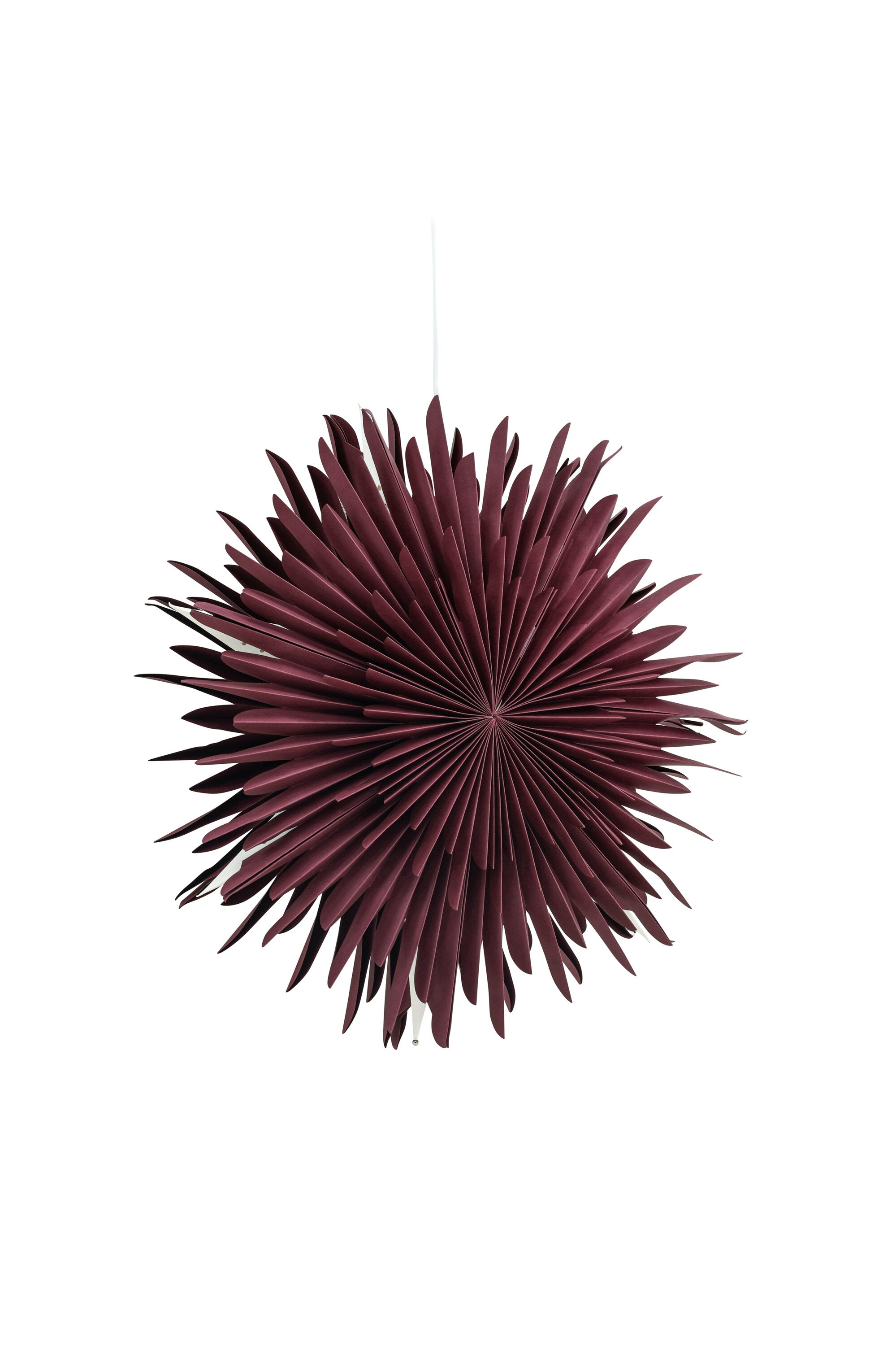 Siegel Pendelleuchte in Dunkelrot präsentiert im Onlineshop von KAQTU Design AG. Weihnachtszubehör ist von Venture Home