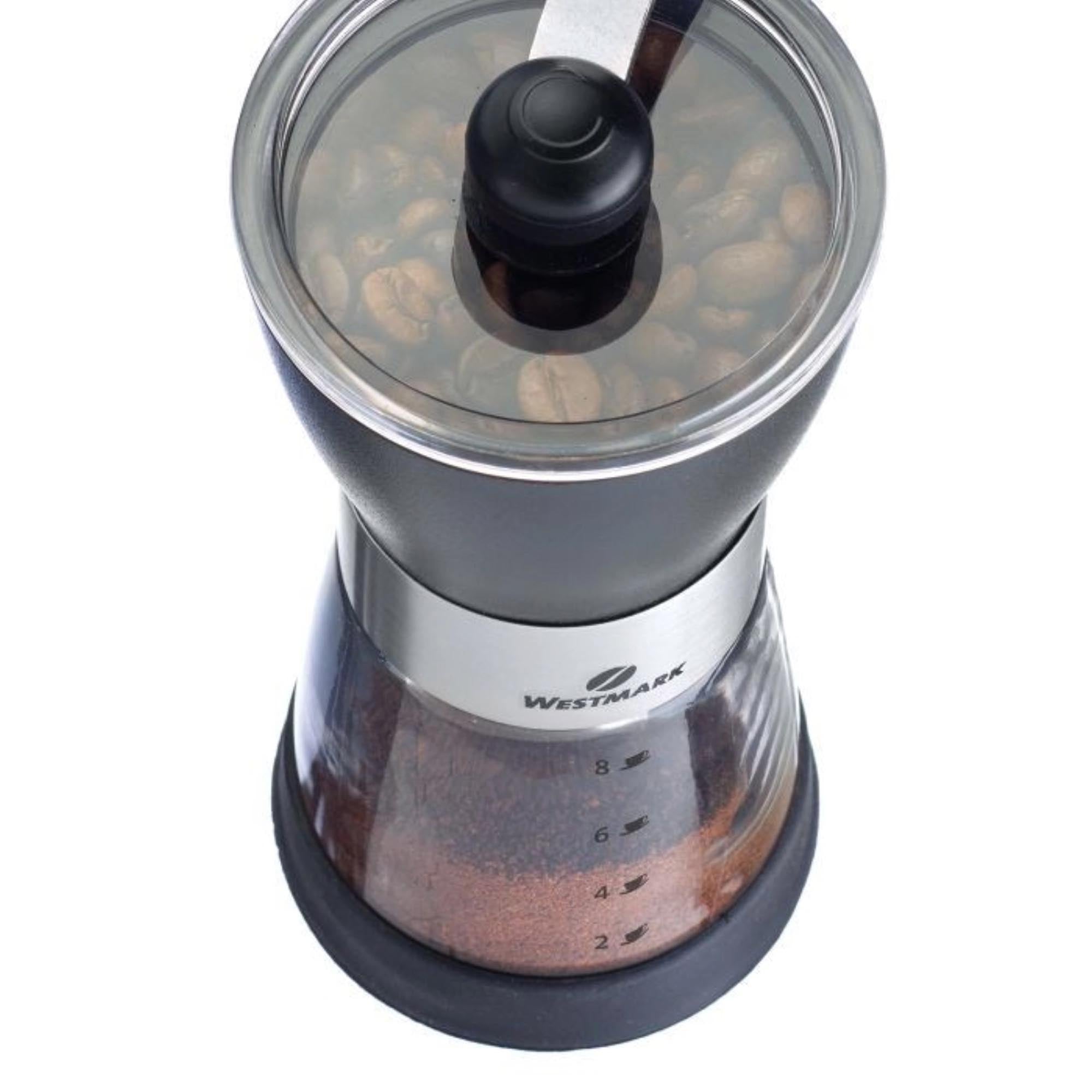 Die Westmark Kaffeemühle Brasilia Negro mahlt Kaffeebohnen präzise und sorgt für frischen, aromatischen Kaffeegenuss.