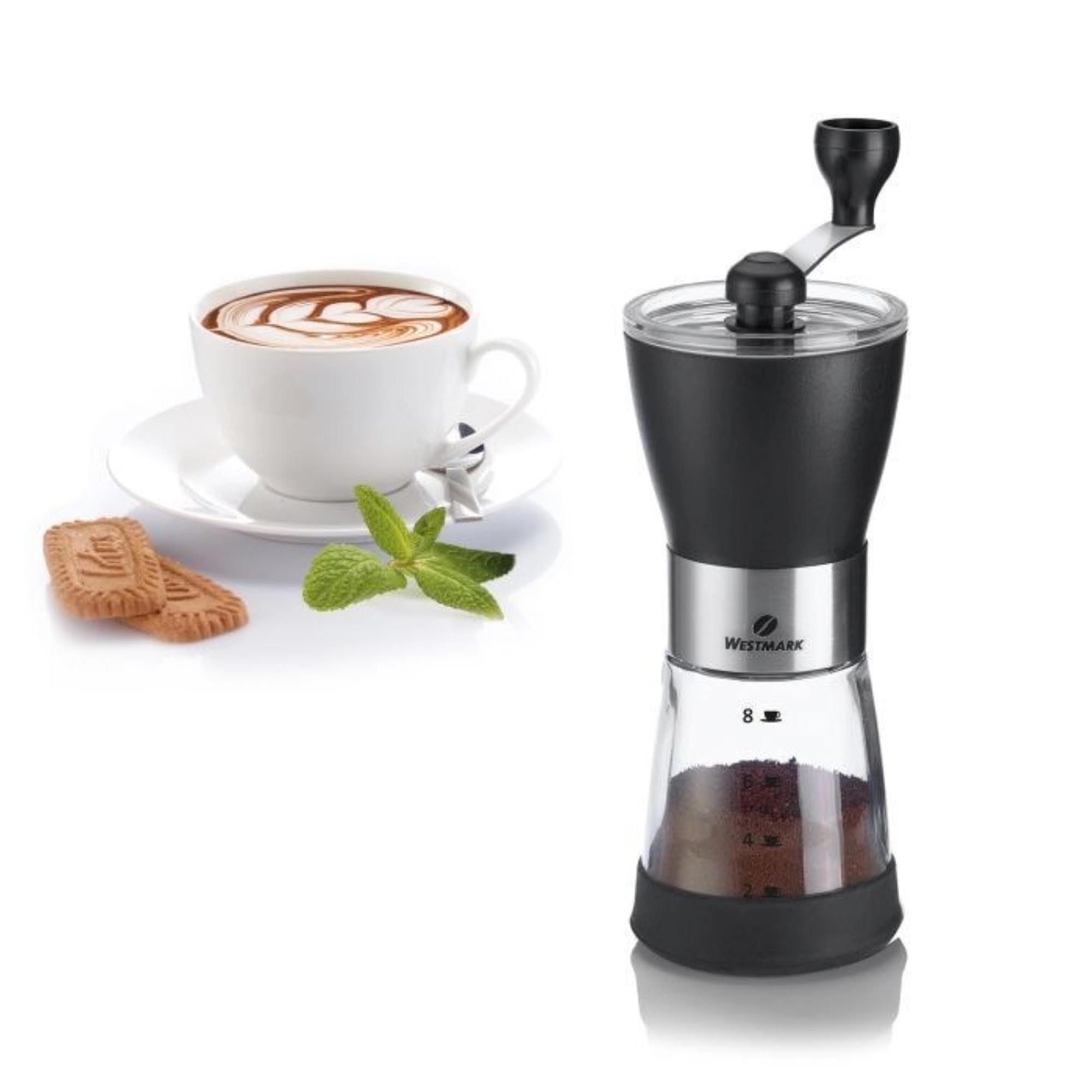Die Kaffeemühle Brasilia Negro von Westmark mahlt Bohnen frisch und präzise für aromatischen Kaffeegenuss.