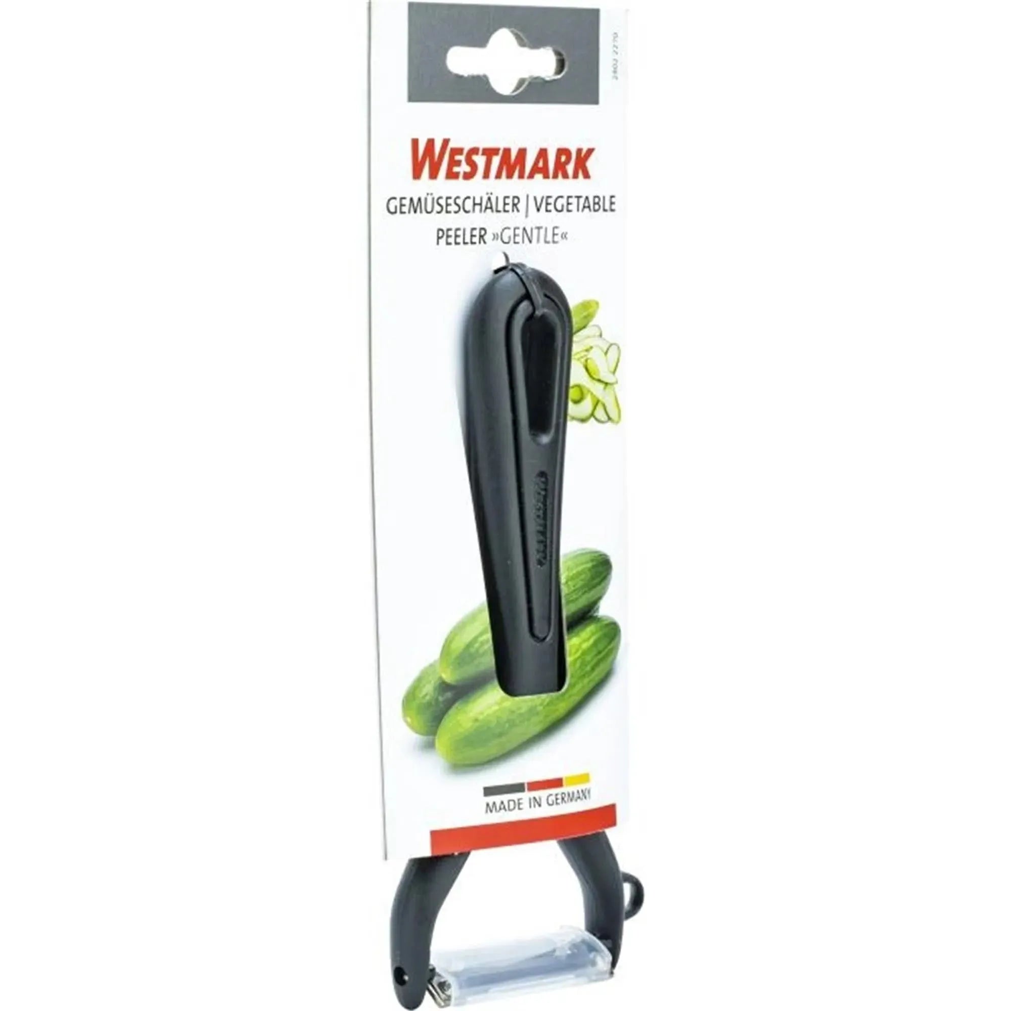 Praktischer Spargelschäler von Westmark, ideal für Gemüse, ergonomisch, kompakt (15x6.9x1.8cm), langlebig und einfach zu reinigen.
