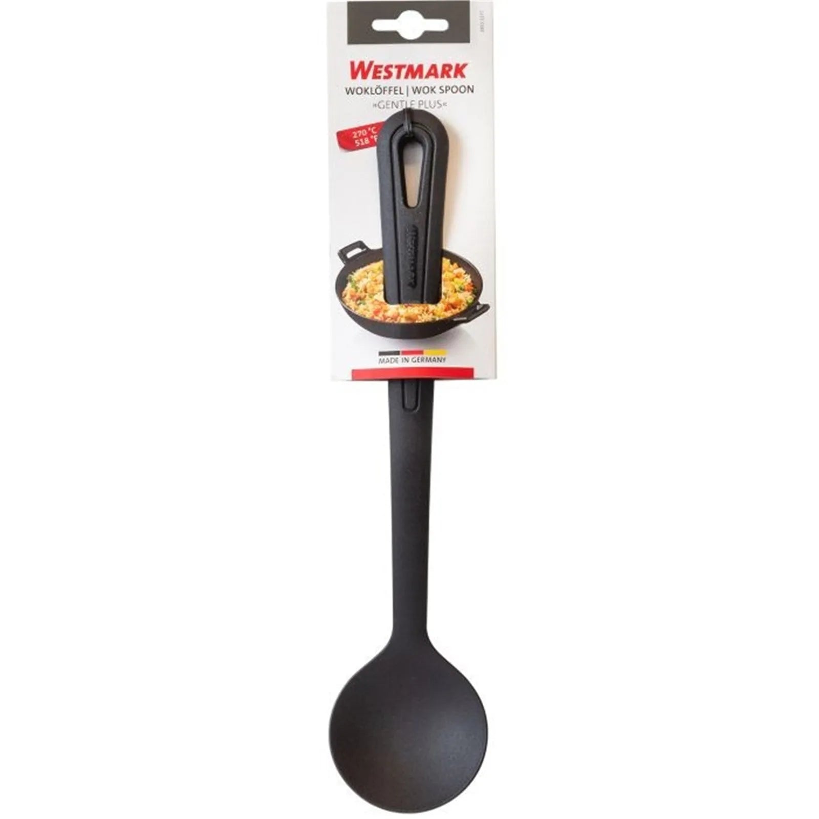 Der Westmark Gentle Plus Woklöffel ist perfekt für Gemüse, hitzebeständig und schützt empfindliche Oberflächen beim Kochen.