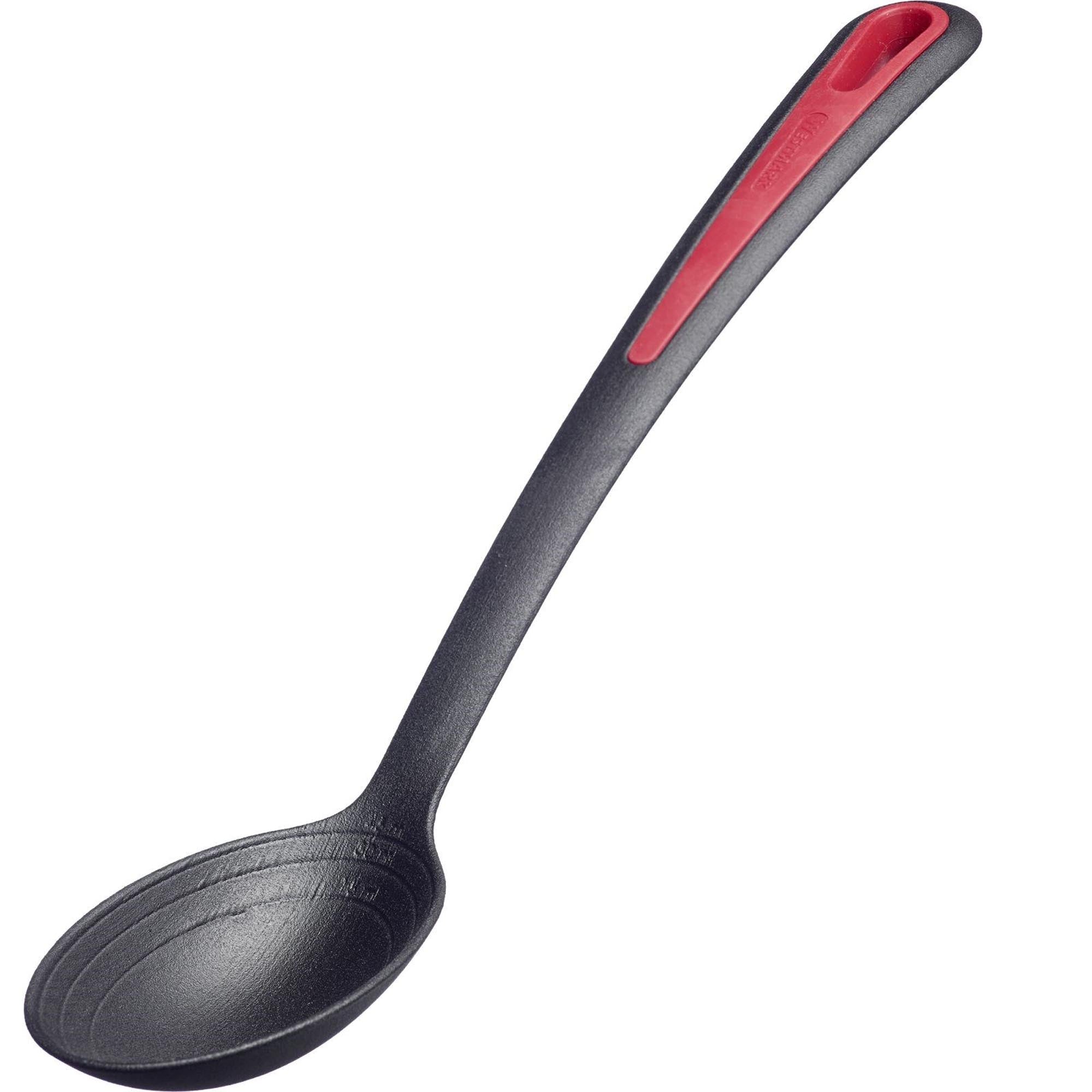 Eleganter Brat- und Gemüselöffel Gallant Plus von Westmark mit ovaler Laffe, ideal für vielseitige Küchenanwendungen.