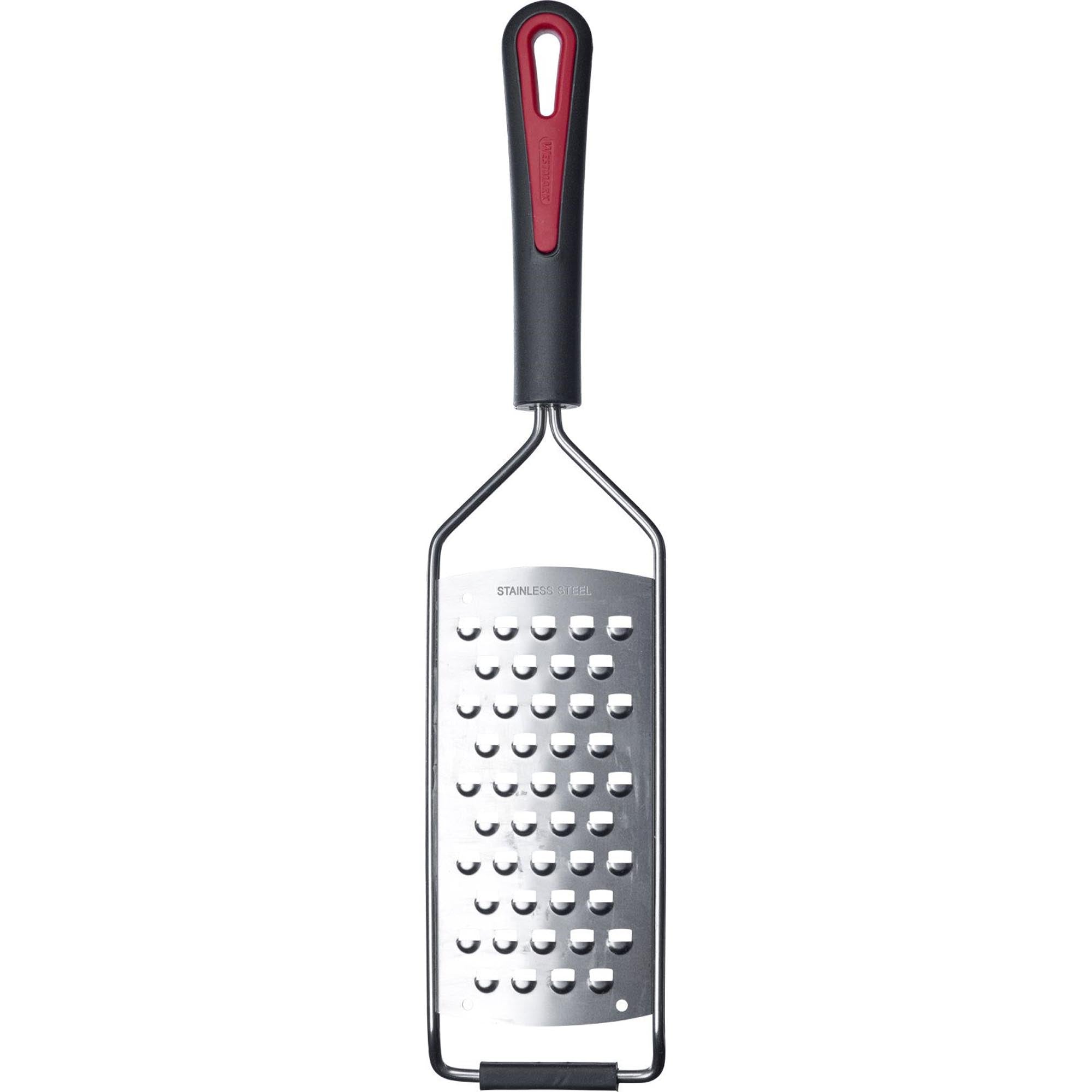 Grobe Reibe Gallant Square von Westmark, ideal zum schnellen Reiben von Gemüse und Käse, mit ergonomischem Griff für komfortable Handhabung.